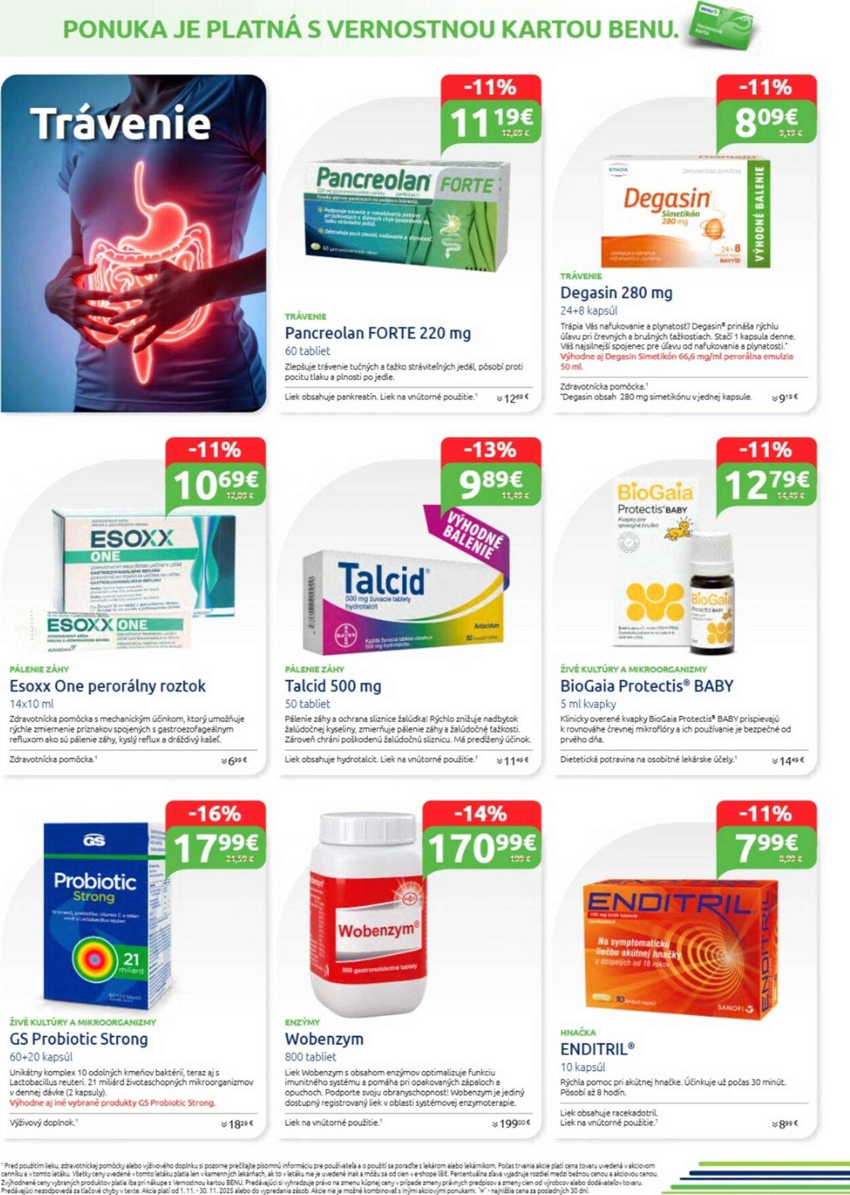 Page 7 of Aktuálny benu-lekaren leták platný od soboty 01.11 do 30.11