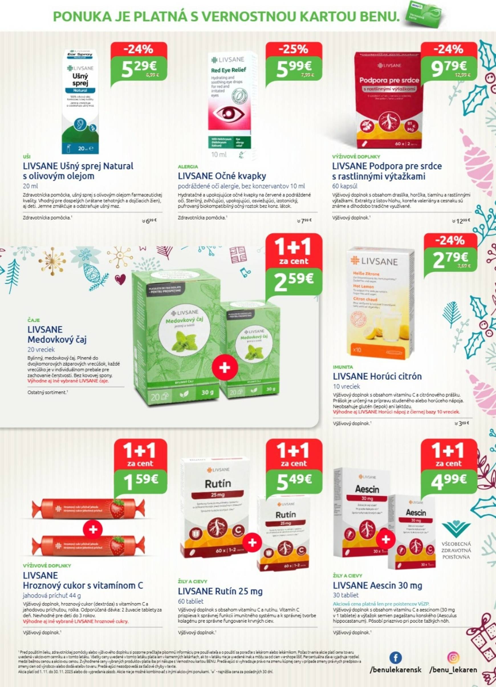 Page 11 of Aktuálny benu-lekaren leták platný od soboty 01.11 do 30.11