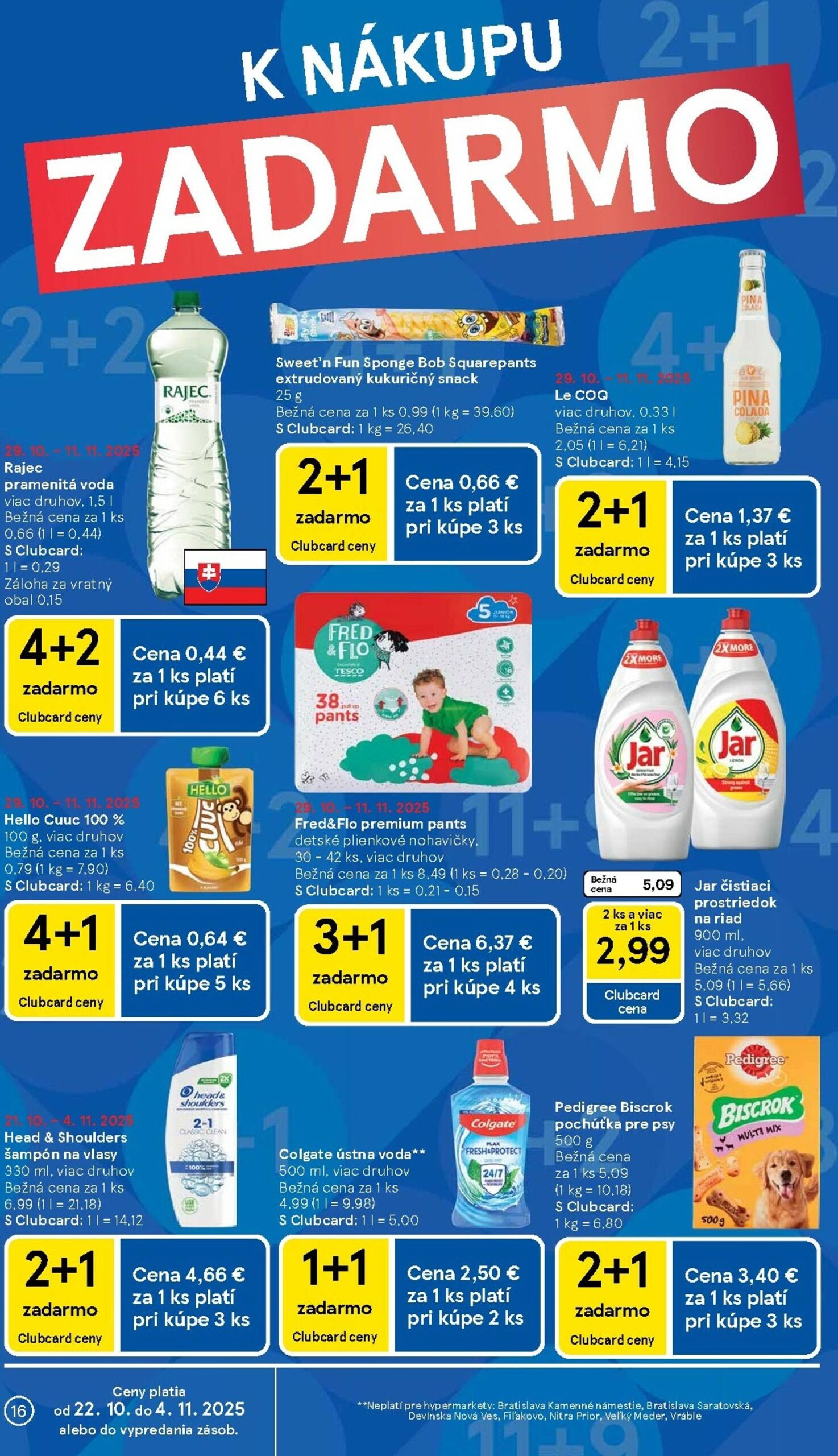 Page 16 of Aktuálny tesco leták platný od stredy 29.10 do 04.11