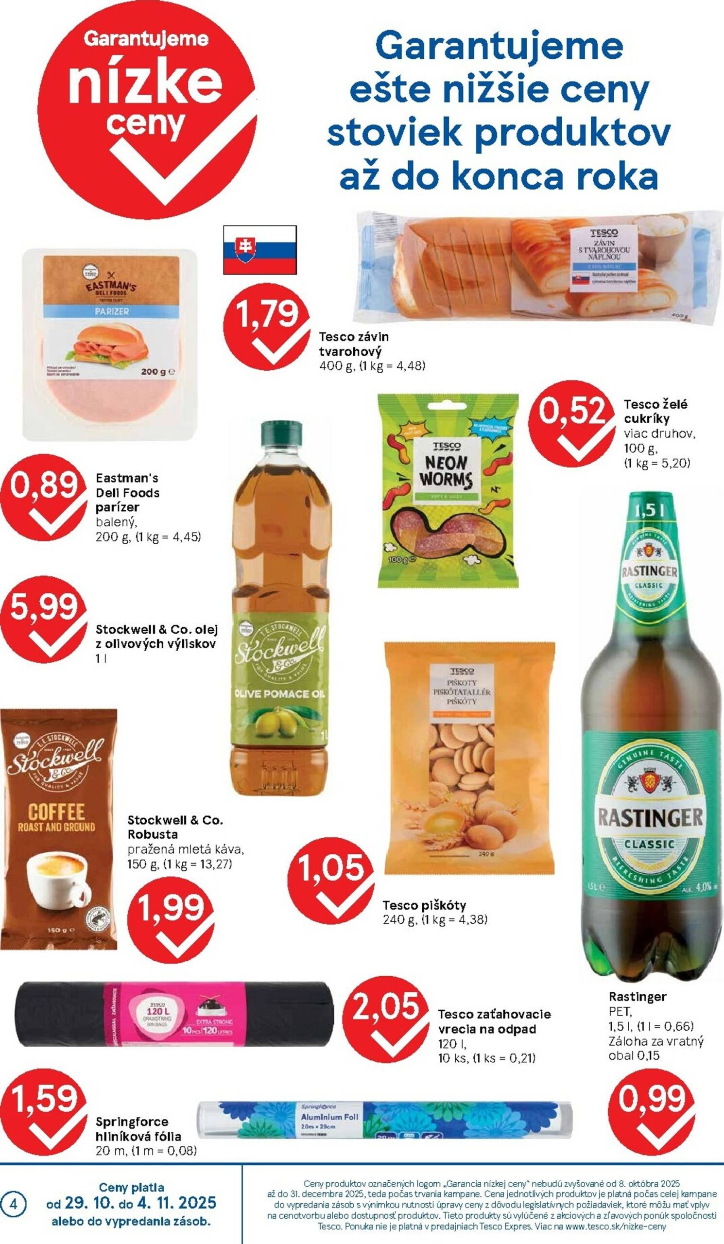 Page 4 of Aktuálny tesco leták platný od stredy 29.10 do 04.11