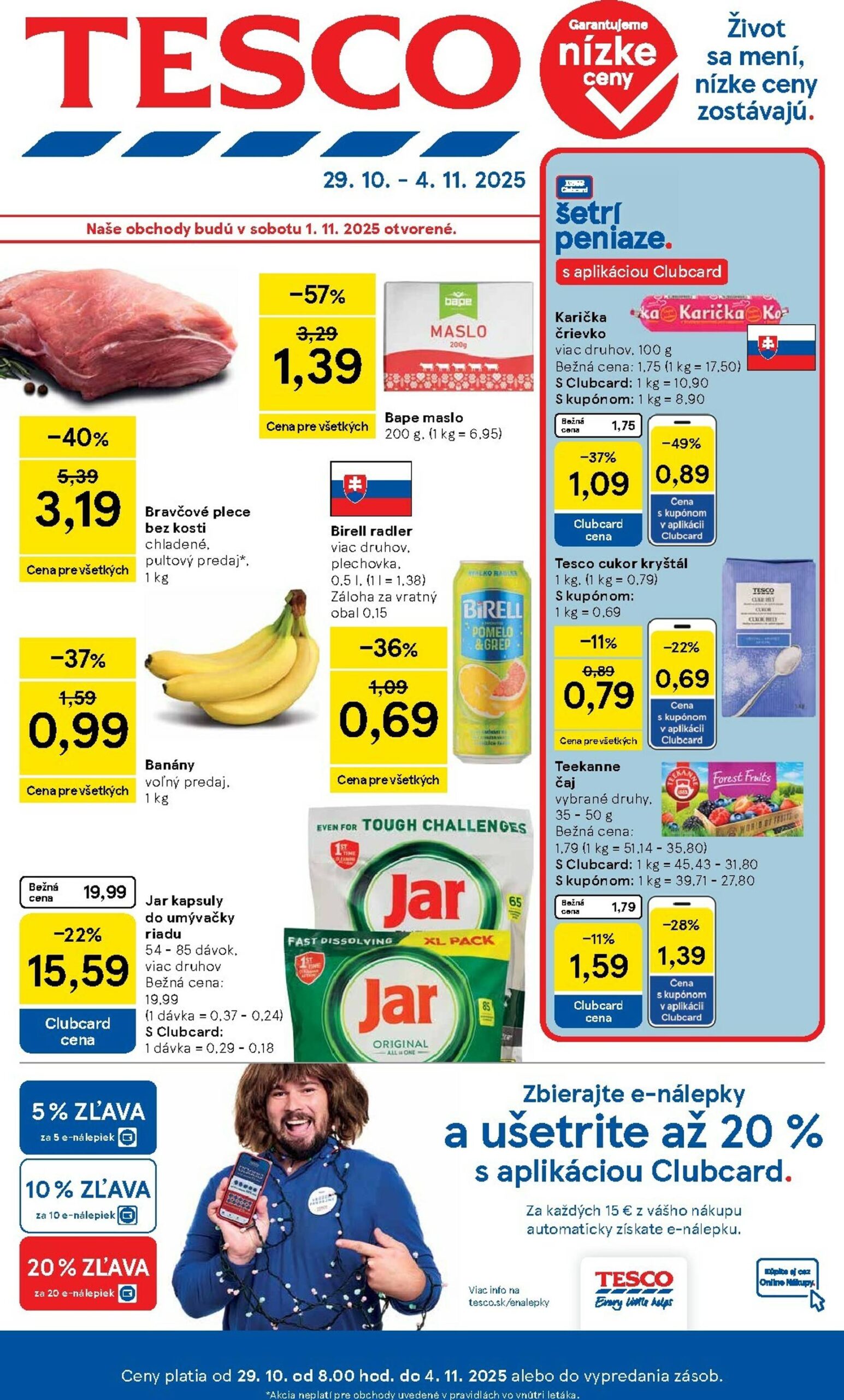 Page 1 of Aktuálny tesco leták platný od stredy 29.10 do 04.11