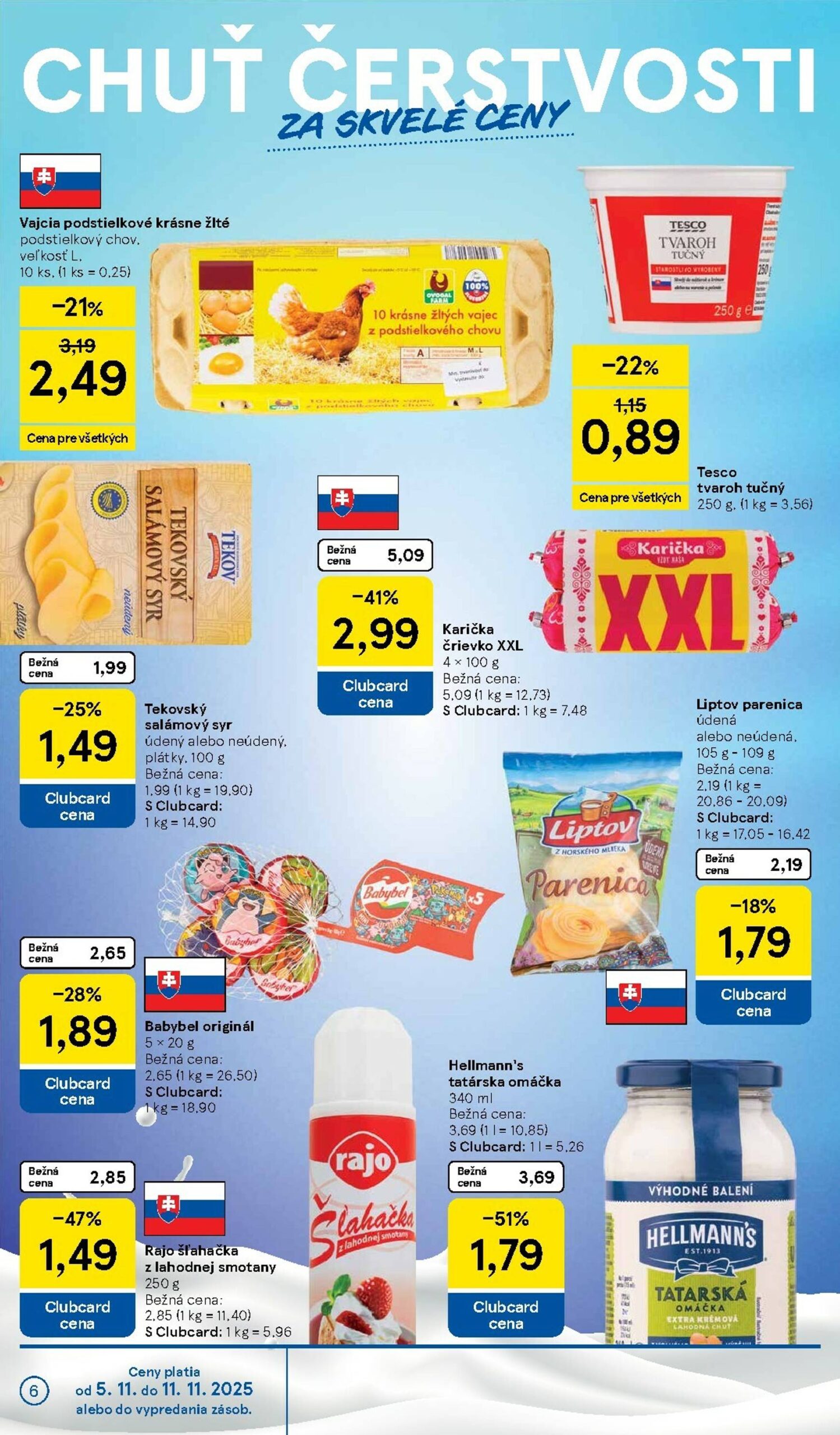 Page 6 of Aktuálny tesco leták platný od stredy 05.11 do 11.11