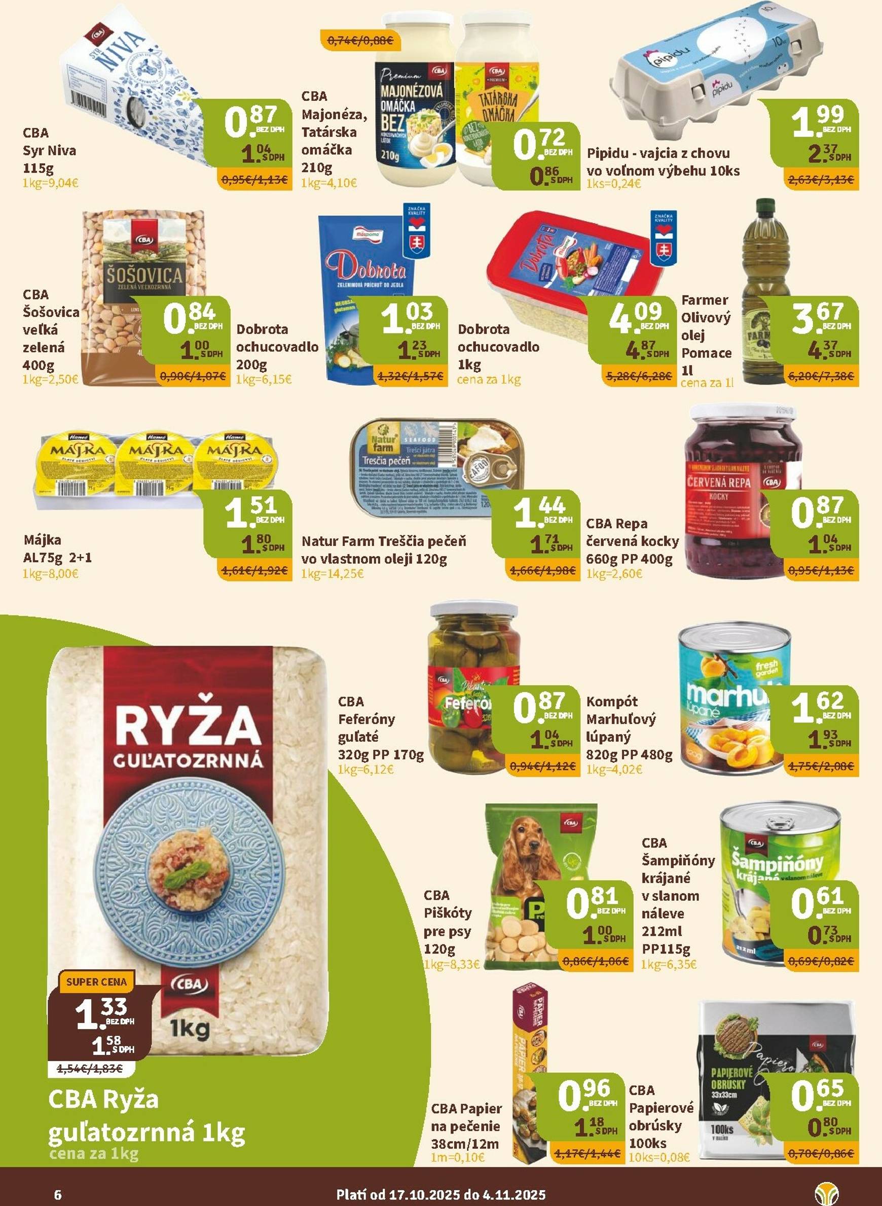 Page 6 of Aktuálny nitrazdroj leták platný od piatka 17.10 do 04.11