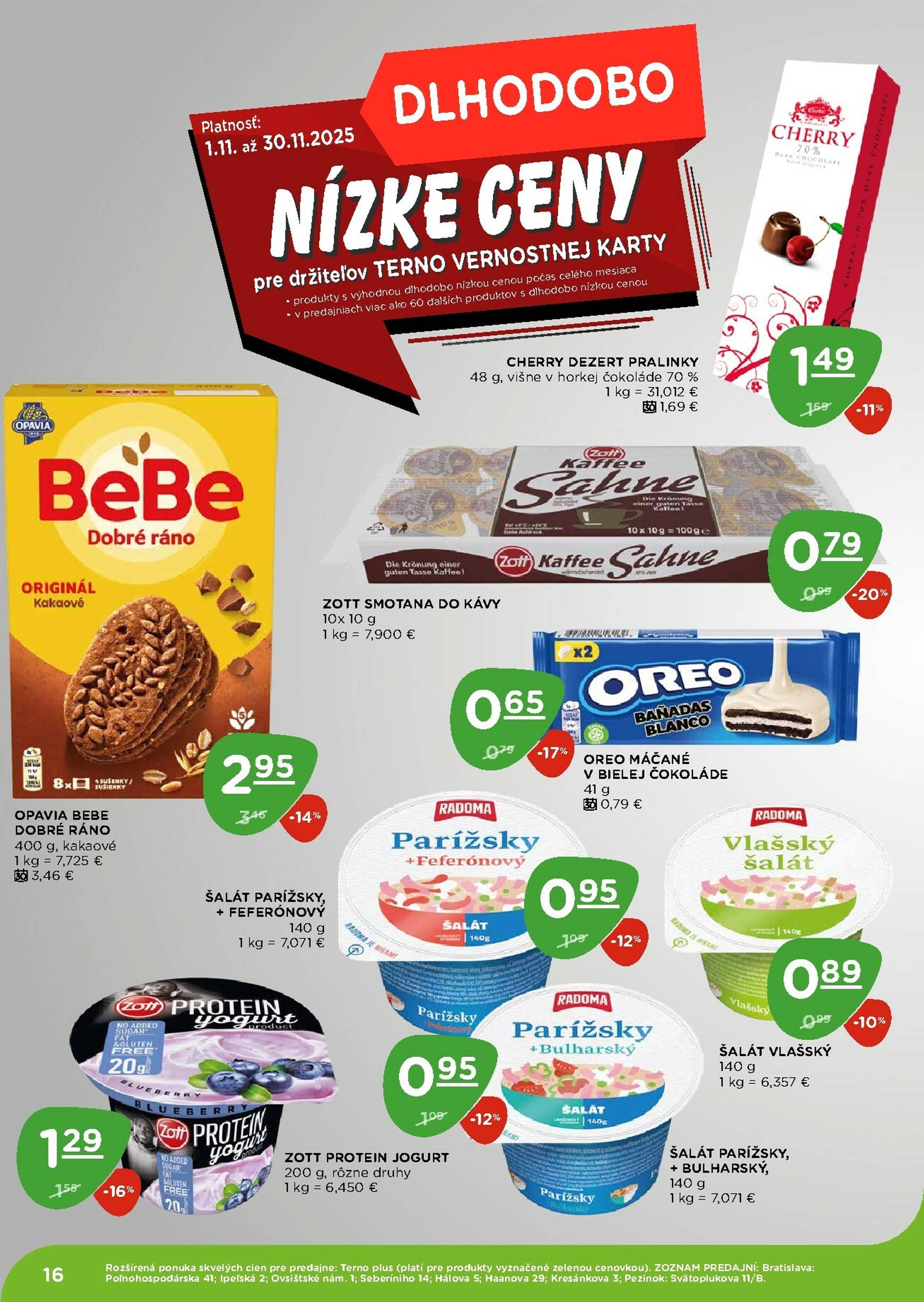 Page 16 of Aktuálny terno leták platný od štvrtka 06.11 do 12.11