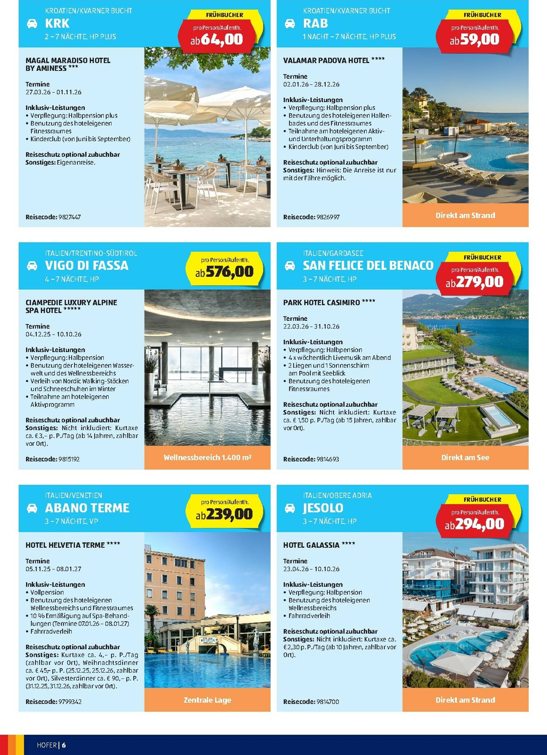 Page 6 of Aktuálny hofer-rakusko leták platný od stredy 29.10 do 02.12