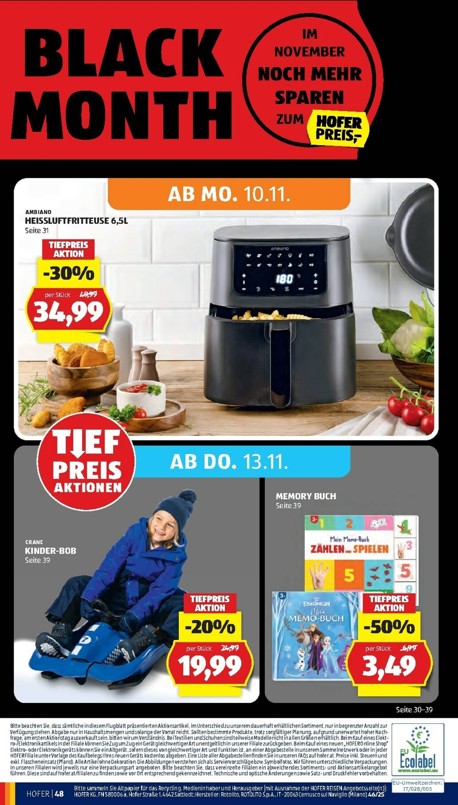 Page 54 of Aktuálny hofer-rakusko leták platný od piatka 07.11 do 13.11