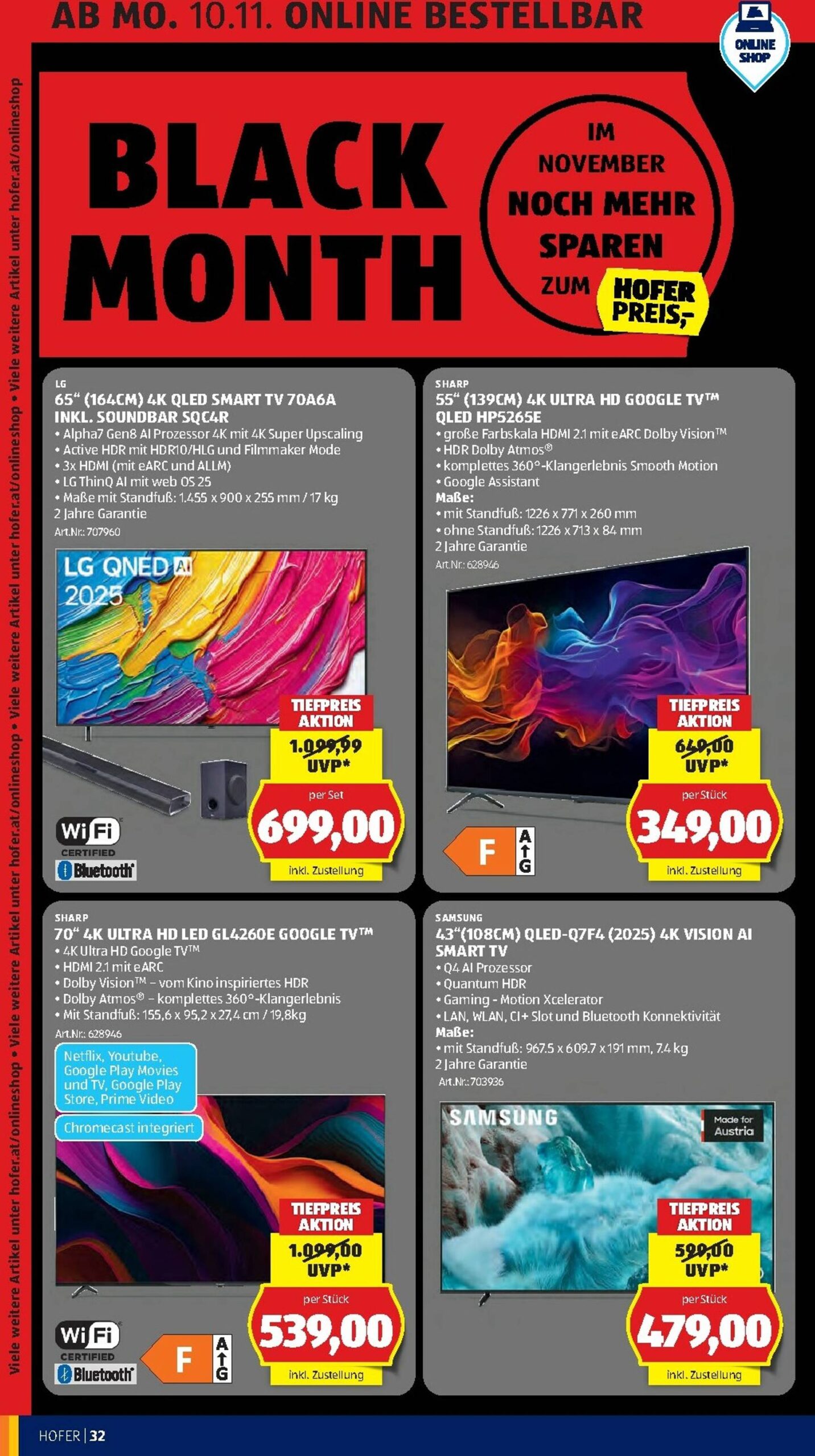 Page 38 of Aktuálny hofer-rakusko leták platný od piatka 07.11 do 13.11