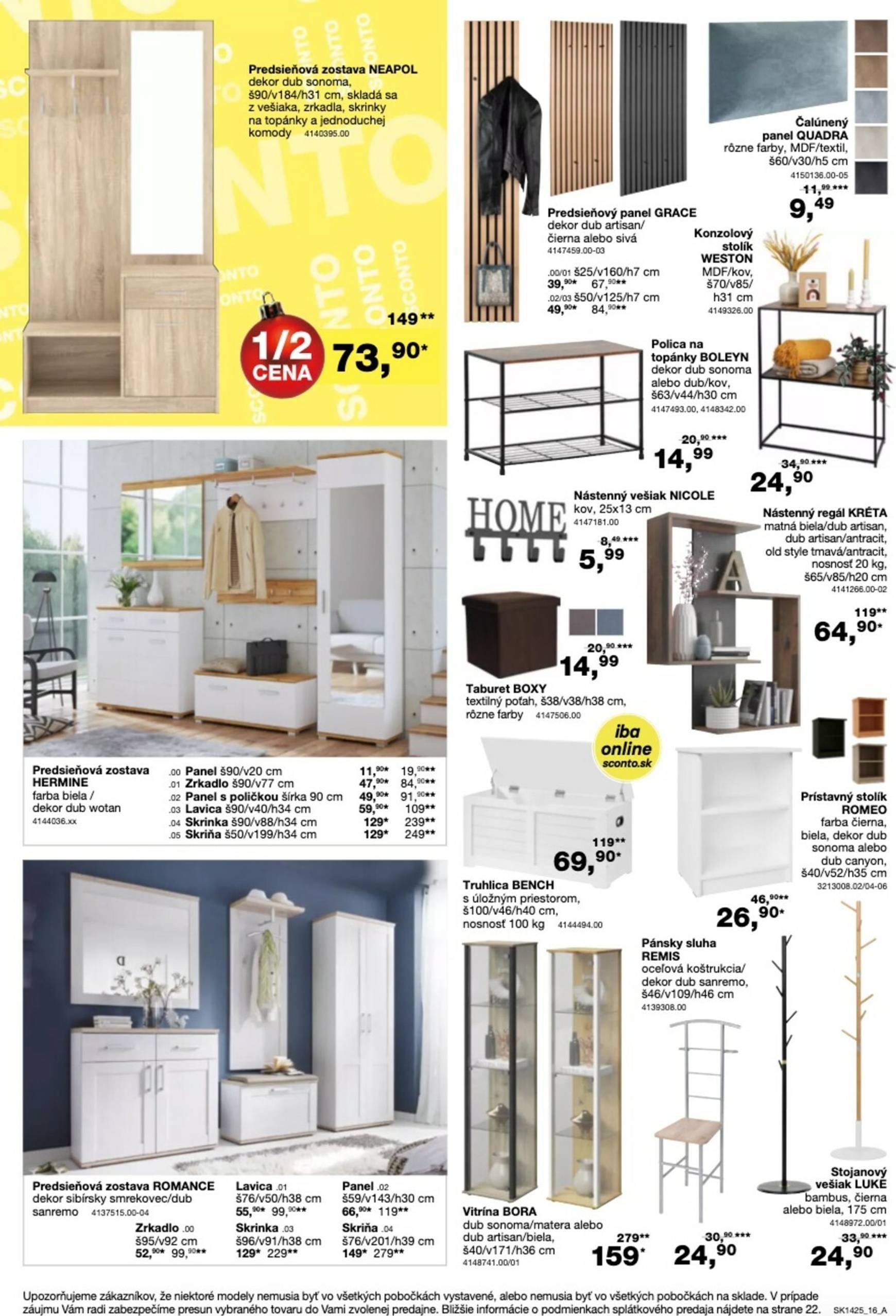 Page 16 of Aktuálny sconto-nabytok leták platný od stredy 05.11 do 25.11