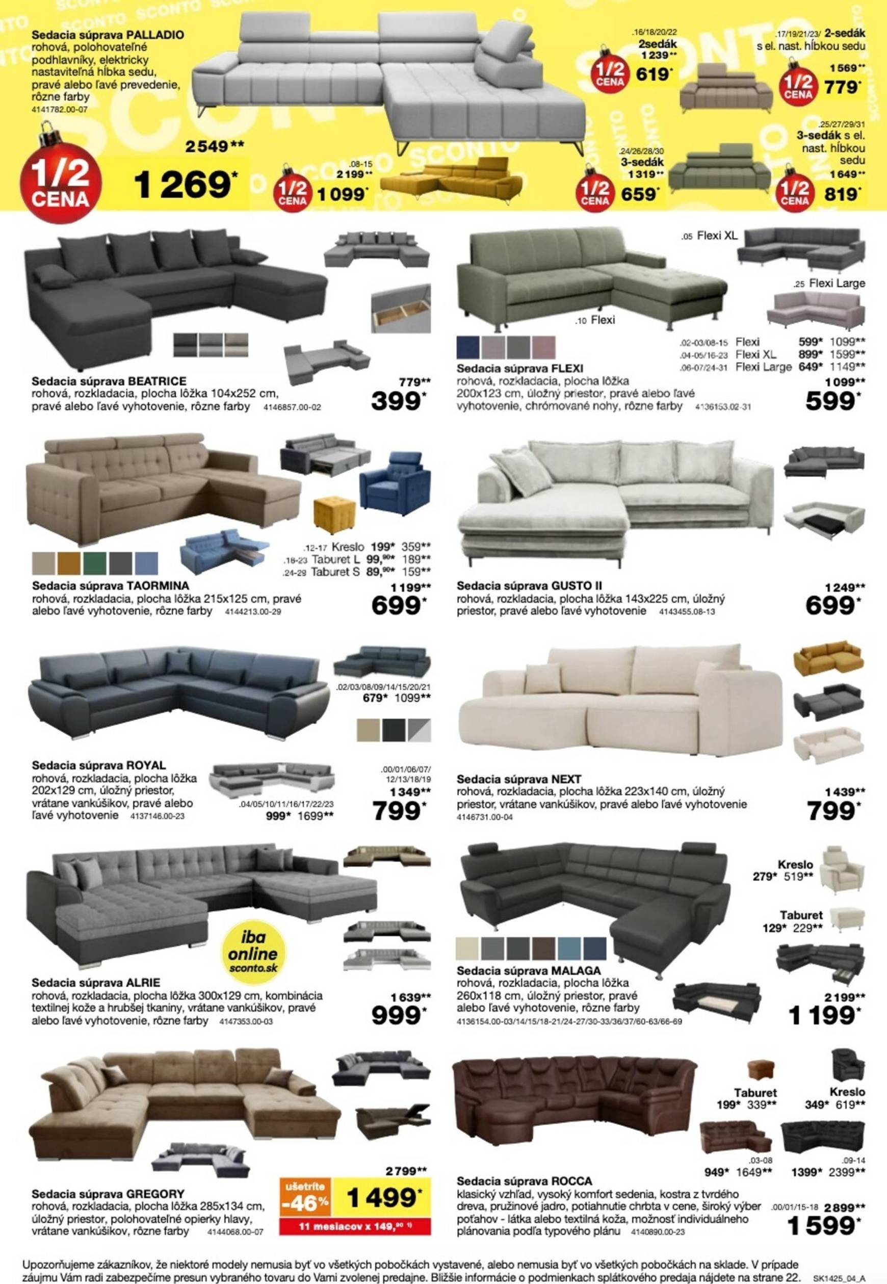 Page 4 of Aktuálny sconto-nabytok leták platný od stredy 05.11 do 25.11