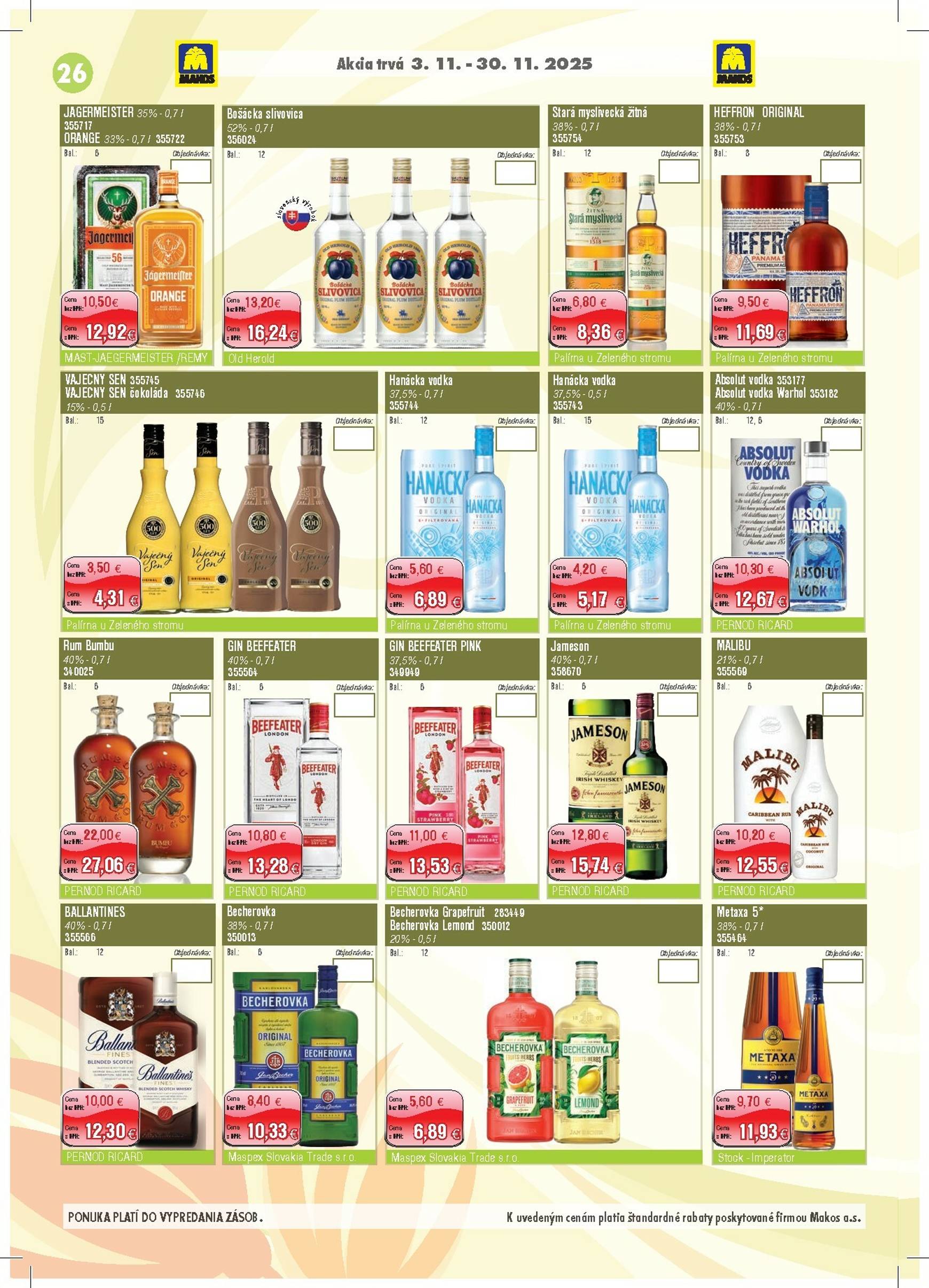 Page 26 of Aktuálny makos leták platný od stredy 05.11 do 30.11