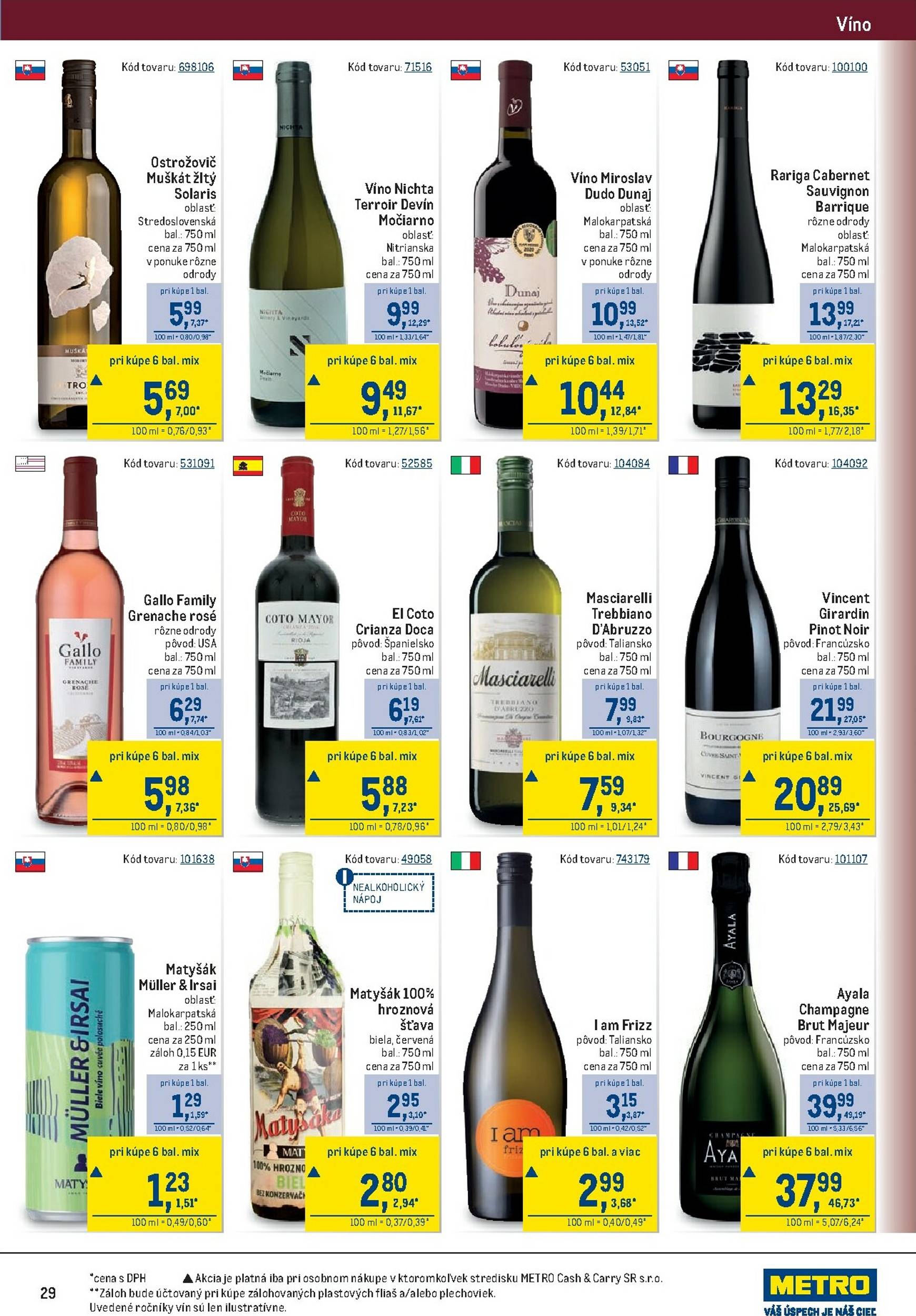 Page 29 of Aktuálny metro leták platný od stredy 05.11 do 18.11