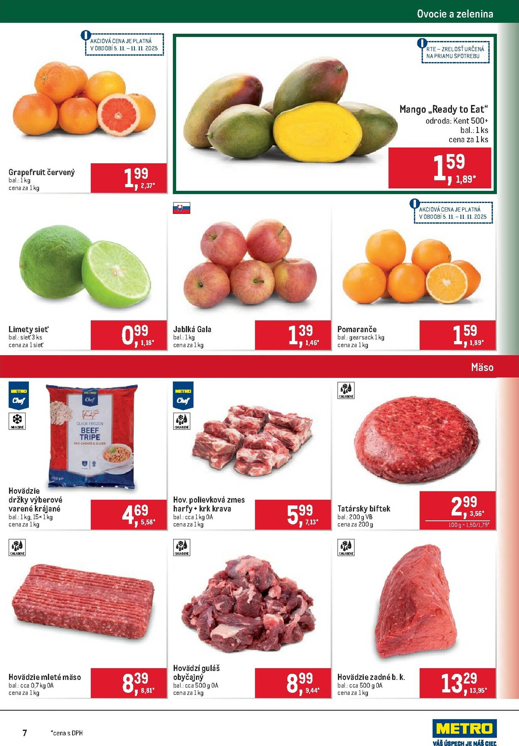 Page 7 of Aktuálny metro leták platný od stredy 05.11 do 18.11