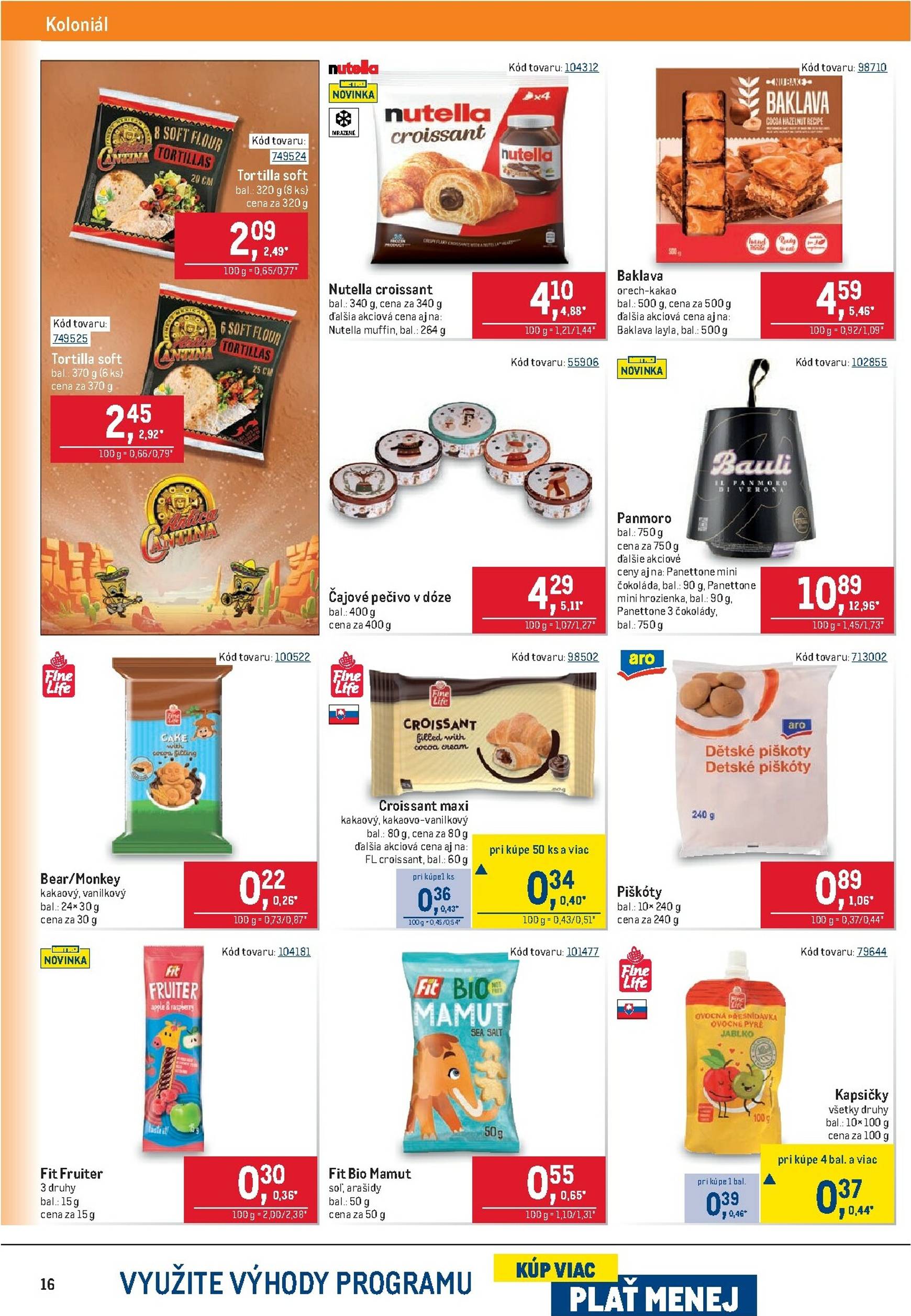 Page 16 of Aktuálny metro leták platný od stredy 05.11 do 18.11