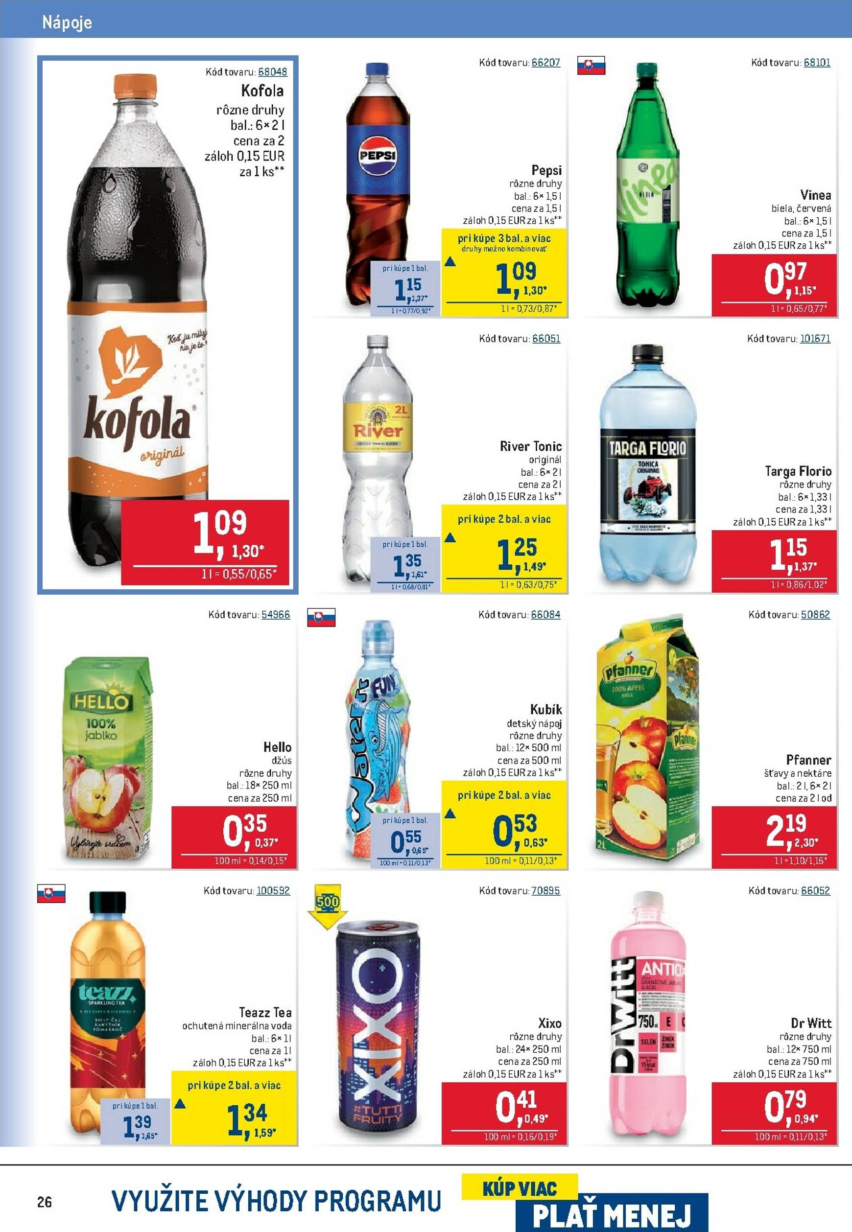 Page 26 of Aktuálny metro leták platný od stredy 05.11 do 18.11