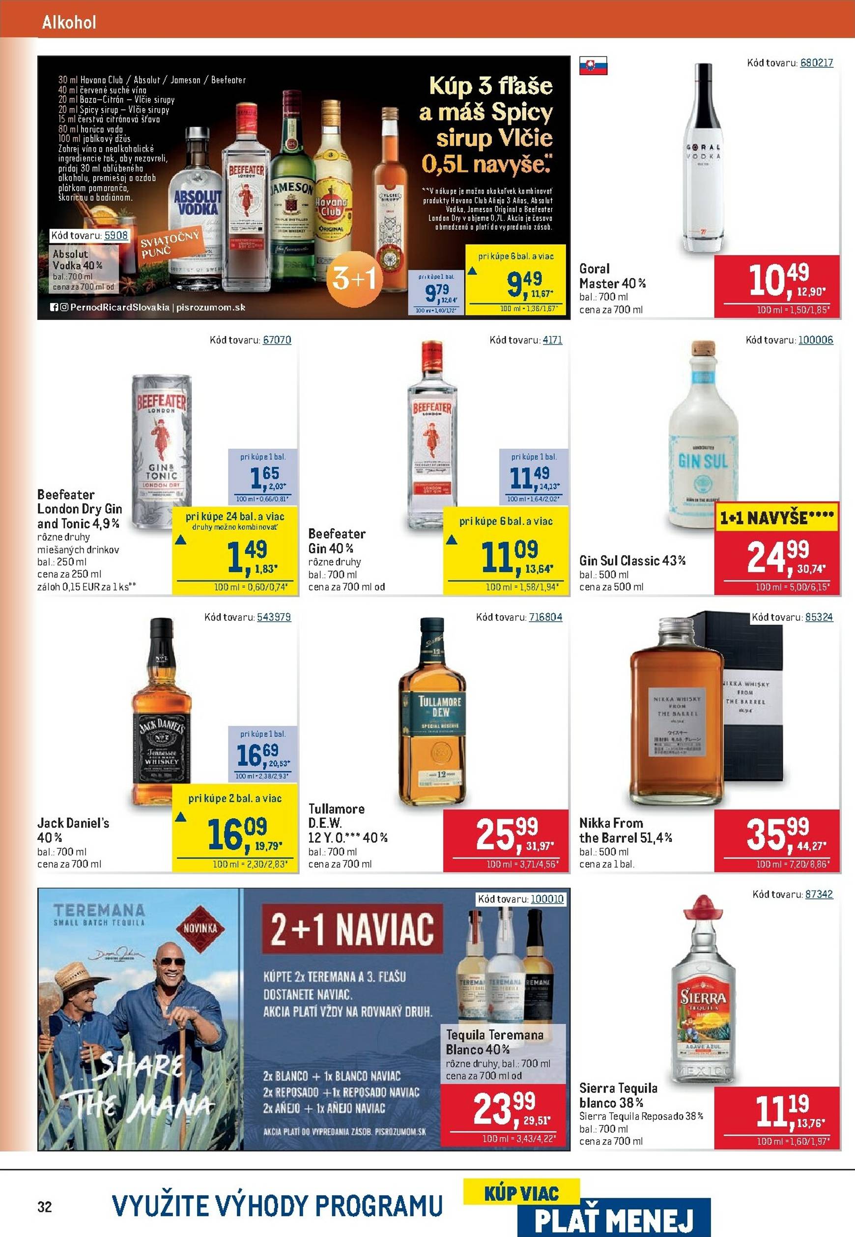 Page 32 of Aktuálny metro leták platný od stredy 05.11 do 18.11