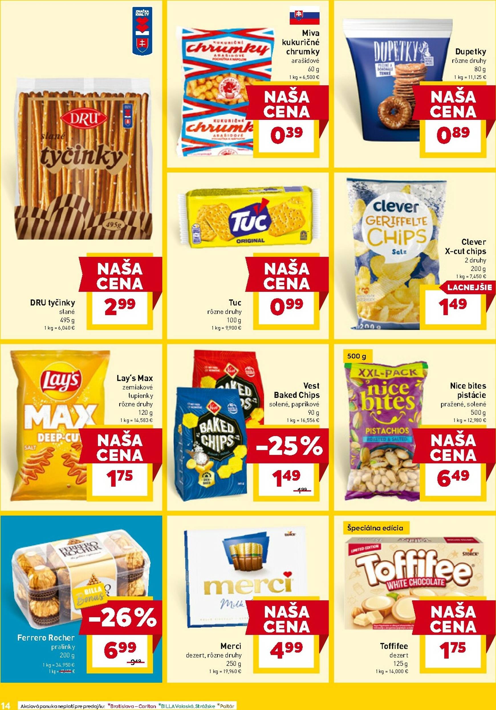 Page 14 of Aktuálny billa leták platný od stredy 29.10 do 04.11