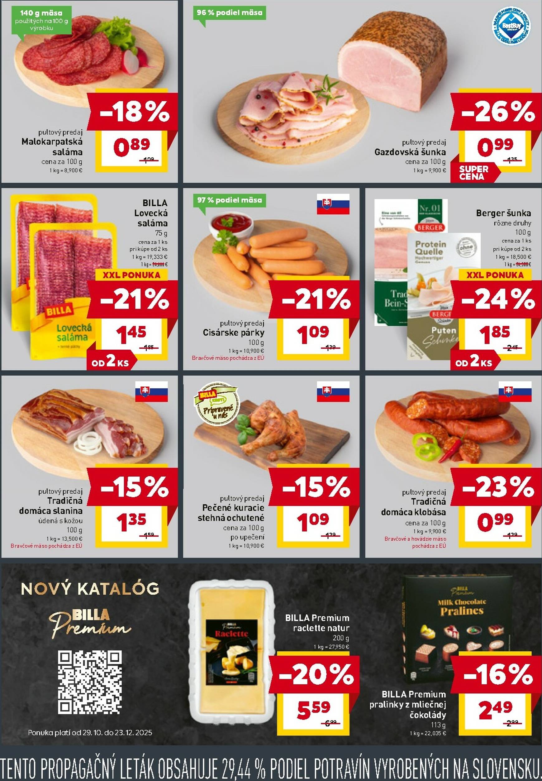 Page 7 of Aktuálny billa leták platný od stredy 29.10 do 04.11