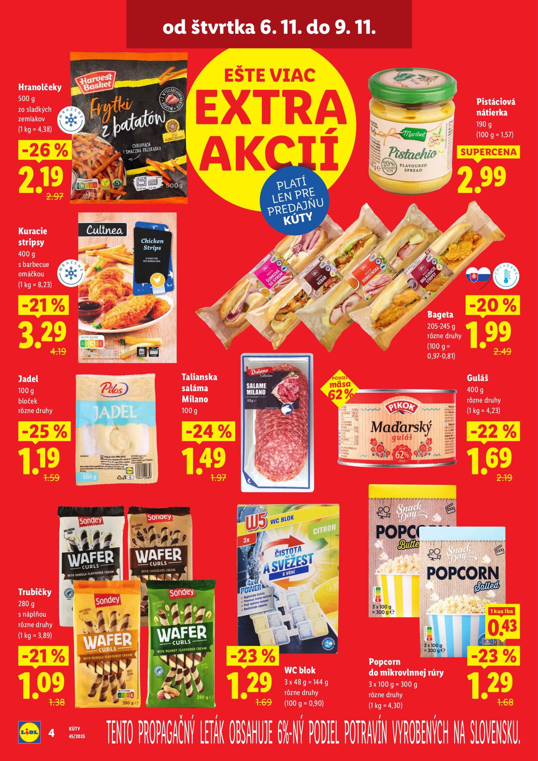 Page 4 of Aktuálny lidl leták platný od štvrtka 06.11 do 09.11