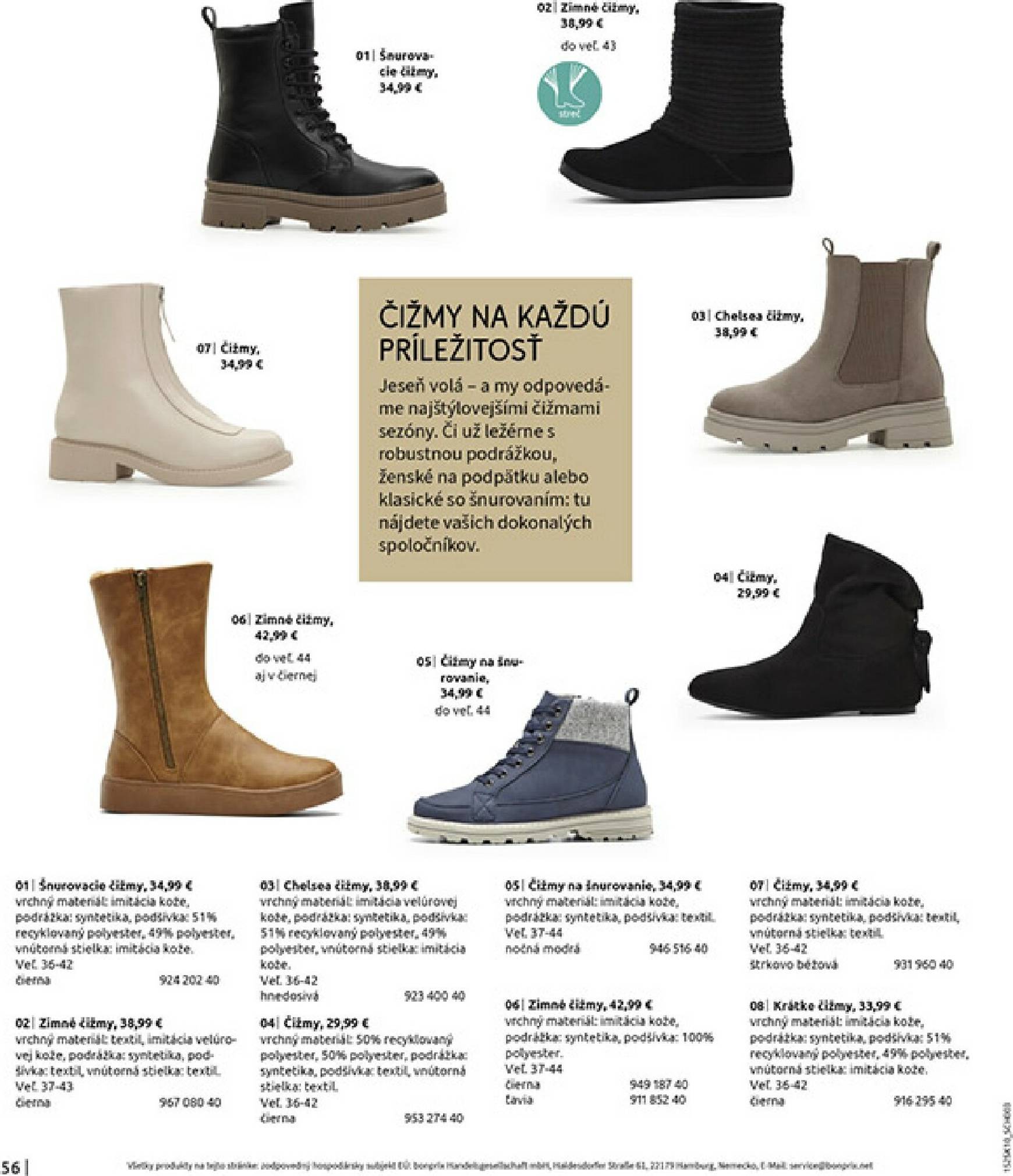 Page 58 of Aktuálny bonprix leták platný od stredy 05.11 do 08.12