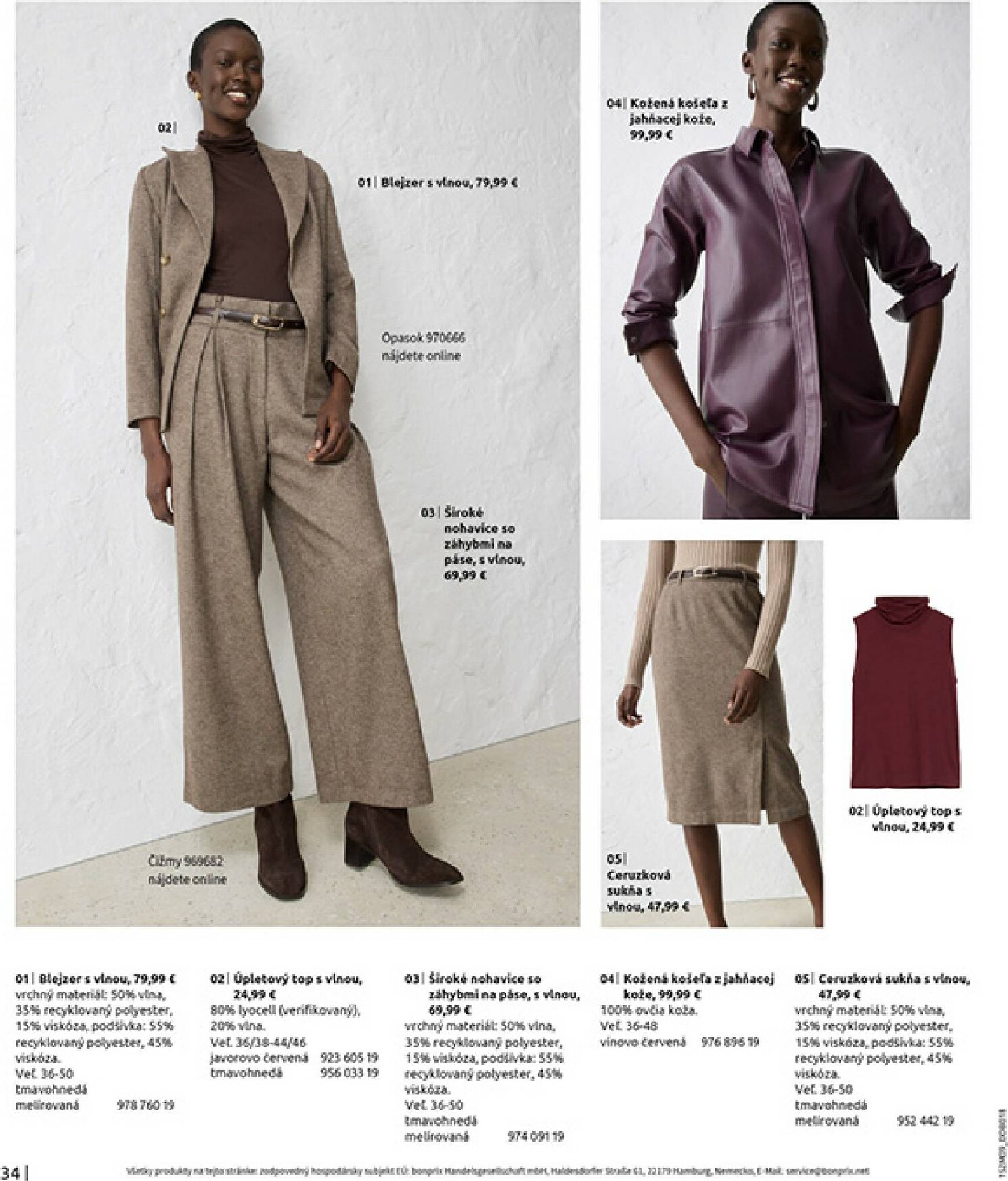 Page 36 of Aktuálny bonprix leták platný od štvrtka 23.10 do 18.11