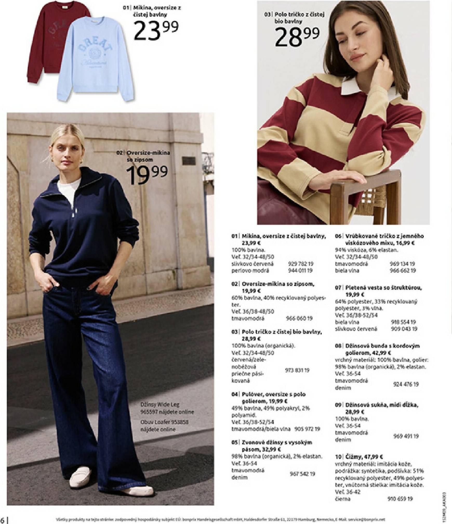 Page 8 of Aktuálny bonprix leták platný od štvrtka 23.10 do 18.11