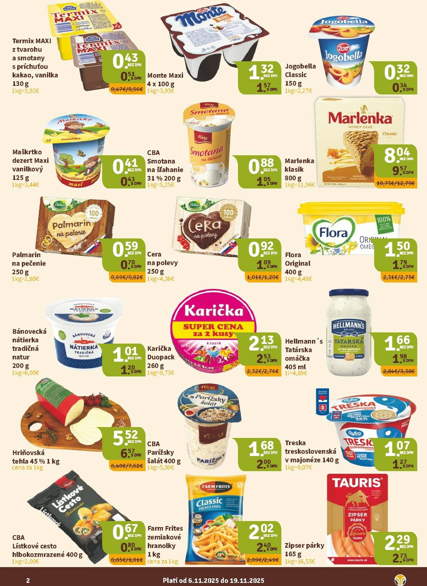 Page 2 of Aktuálny nitrazdroj leták platný od štvrtka 06.11 do 19.11