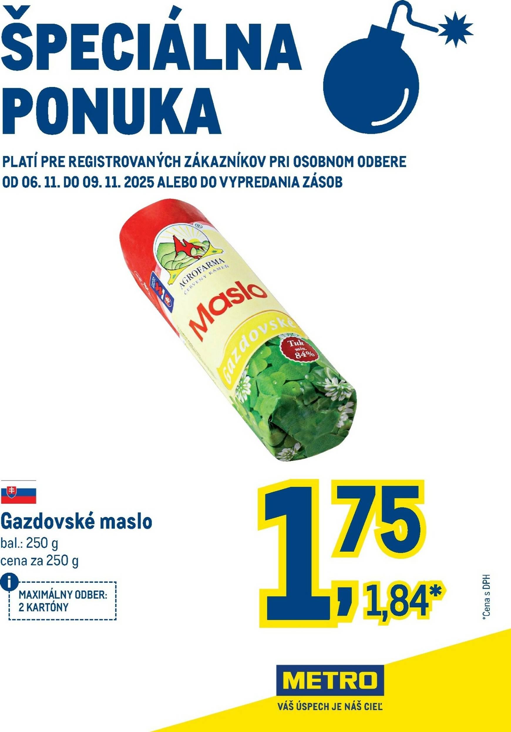 Page 1 of Aktuálny metro leták platný od štvrtka 06.11 do 09.11