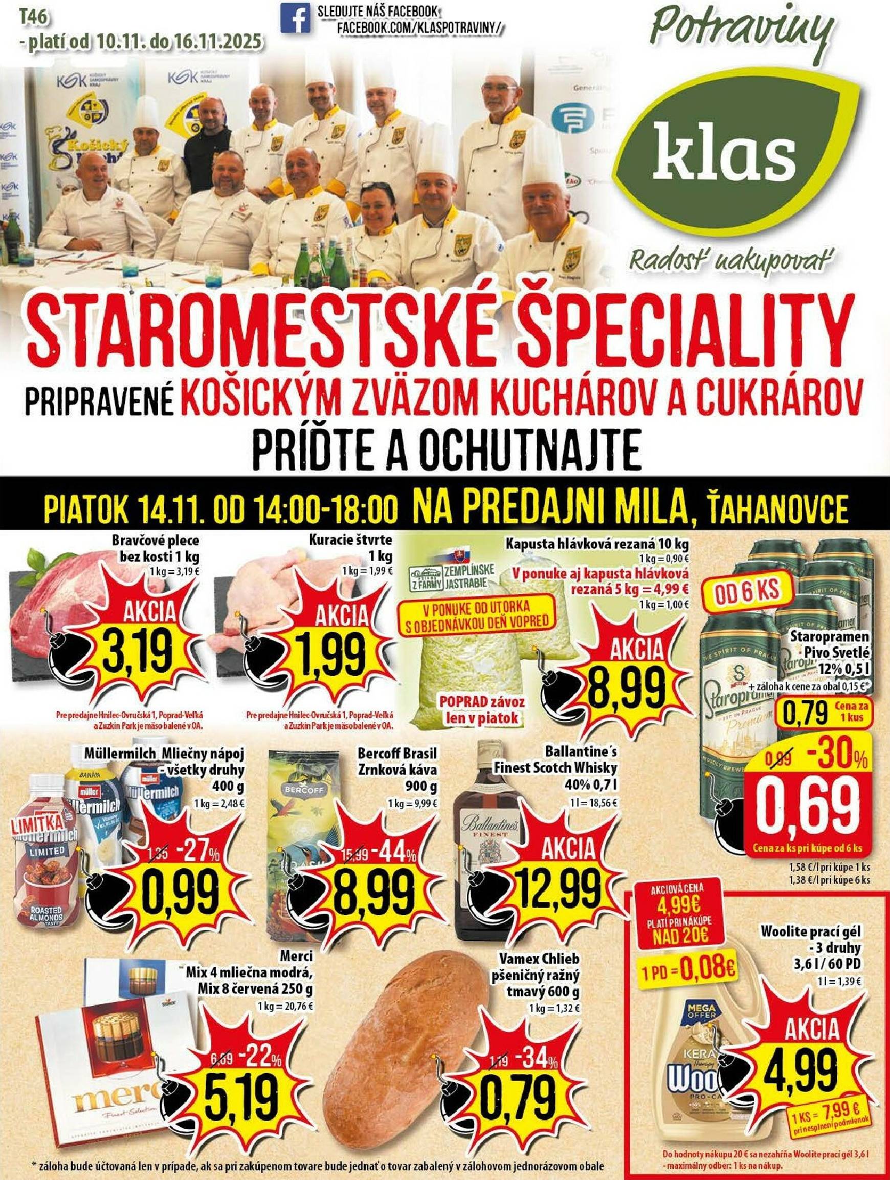 Page 1 of Aktuálny klas leták platný od pondelka 10.11 do 16.11