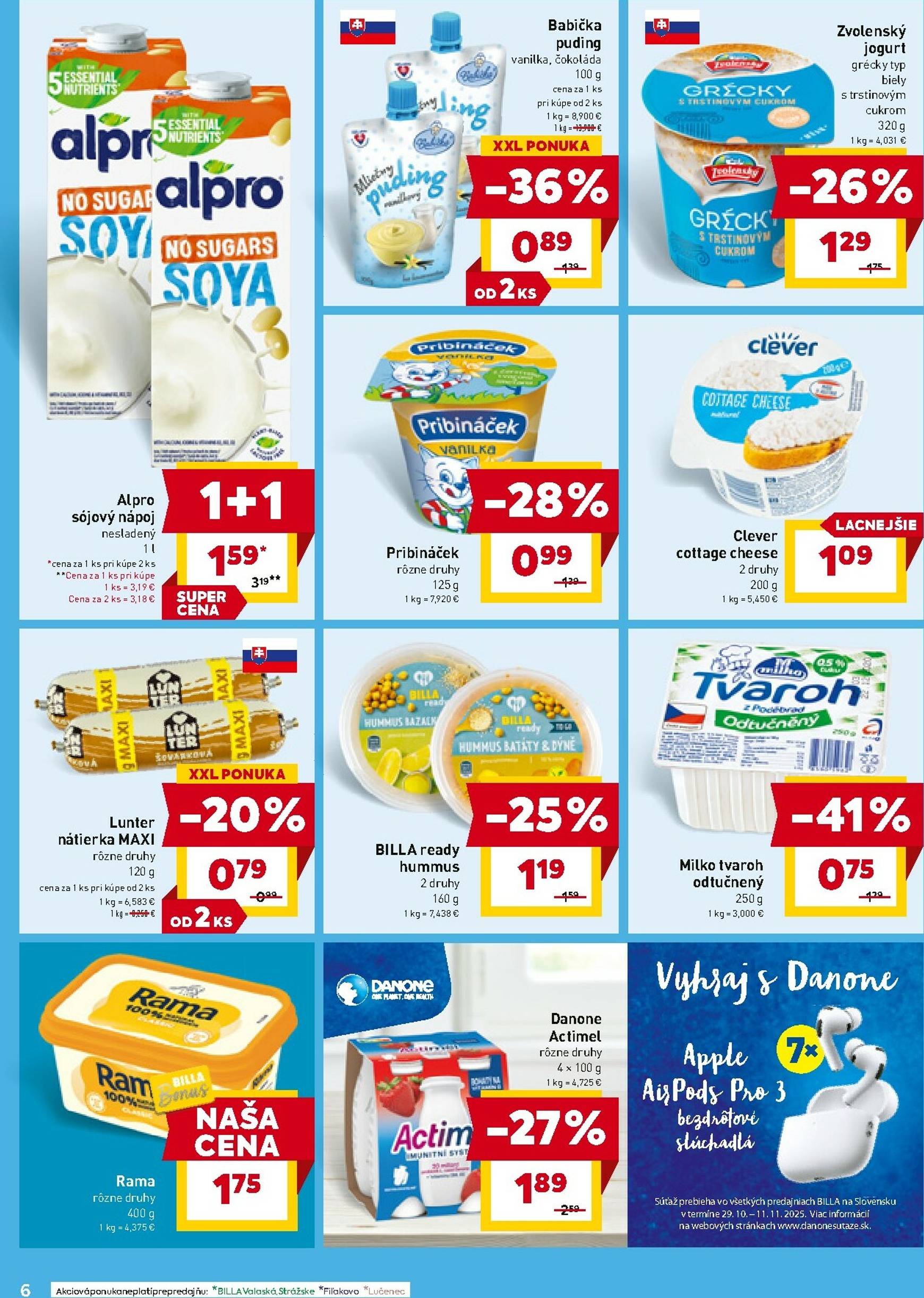 Page 6 of Aktuálny billa leták platný od stredy 05.11 do 11.11