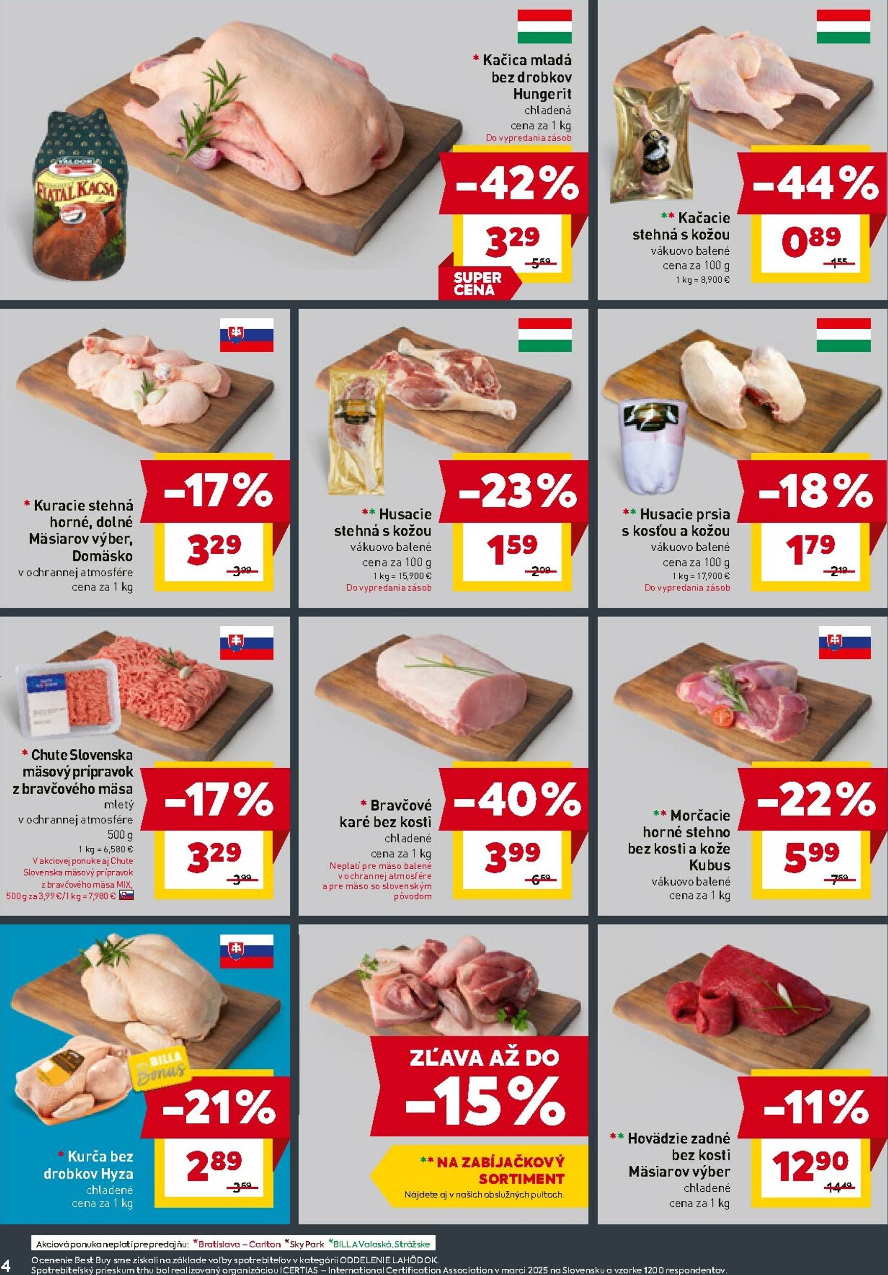 Page 4 of Aktuálny billa leták platný od stredy 05.11 do 11.11