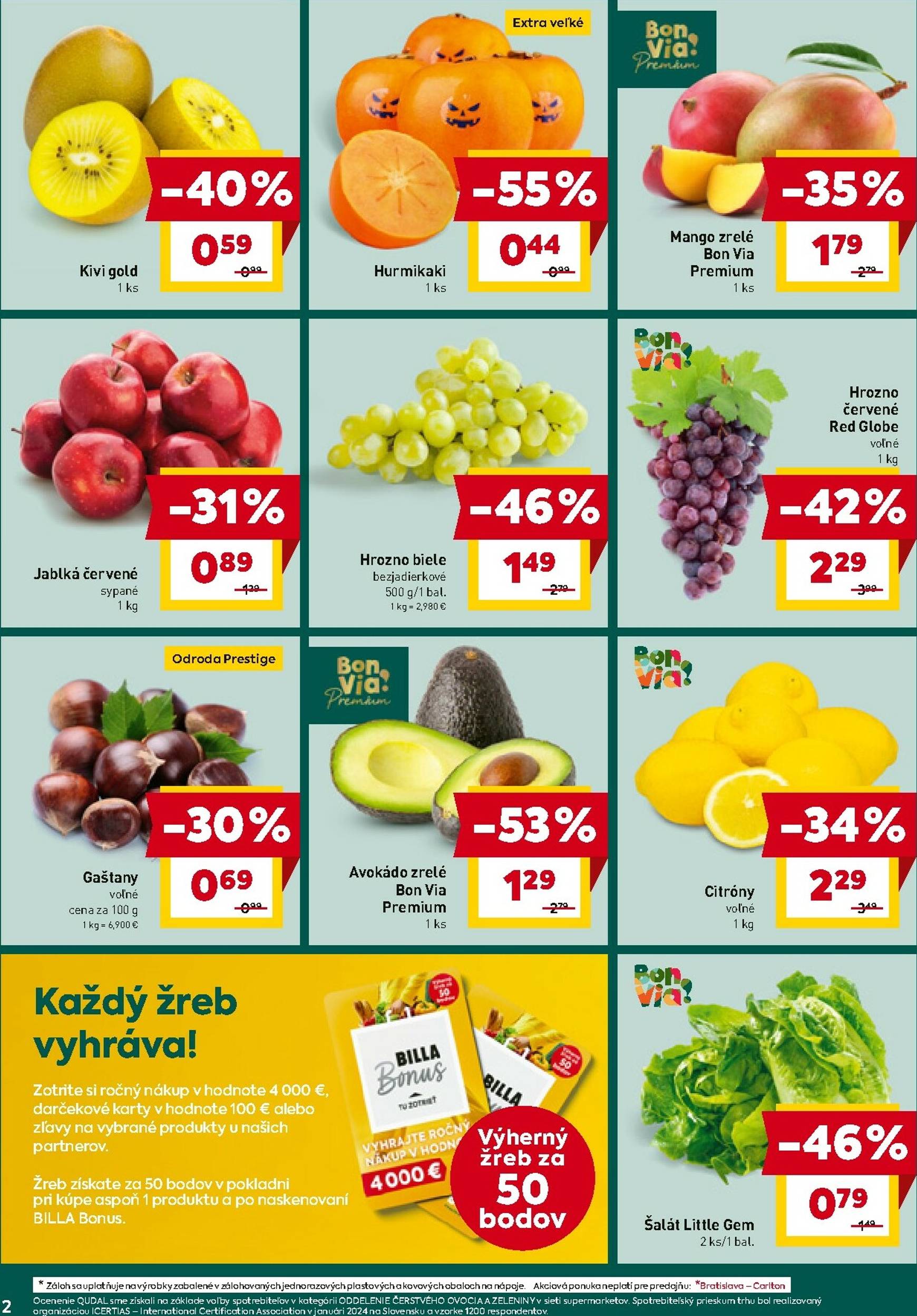 Page 2 of Aktuálny billa leták platný od stredy 05.11 do 11.11