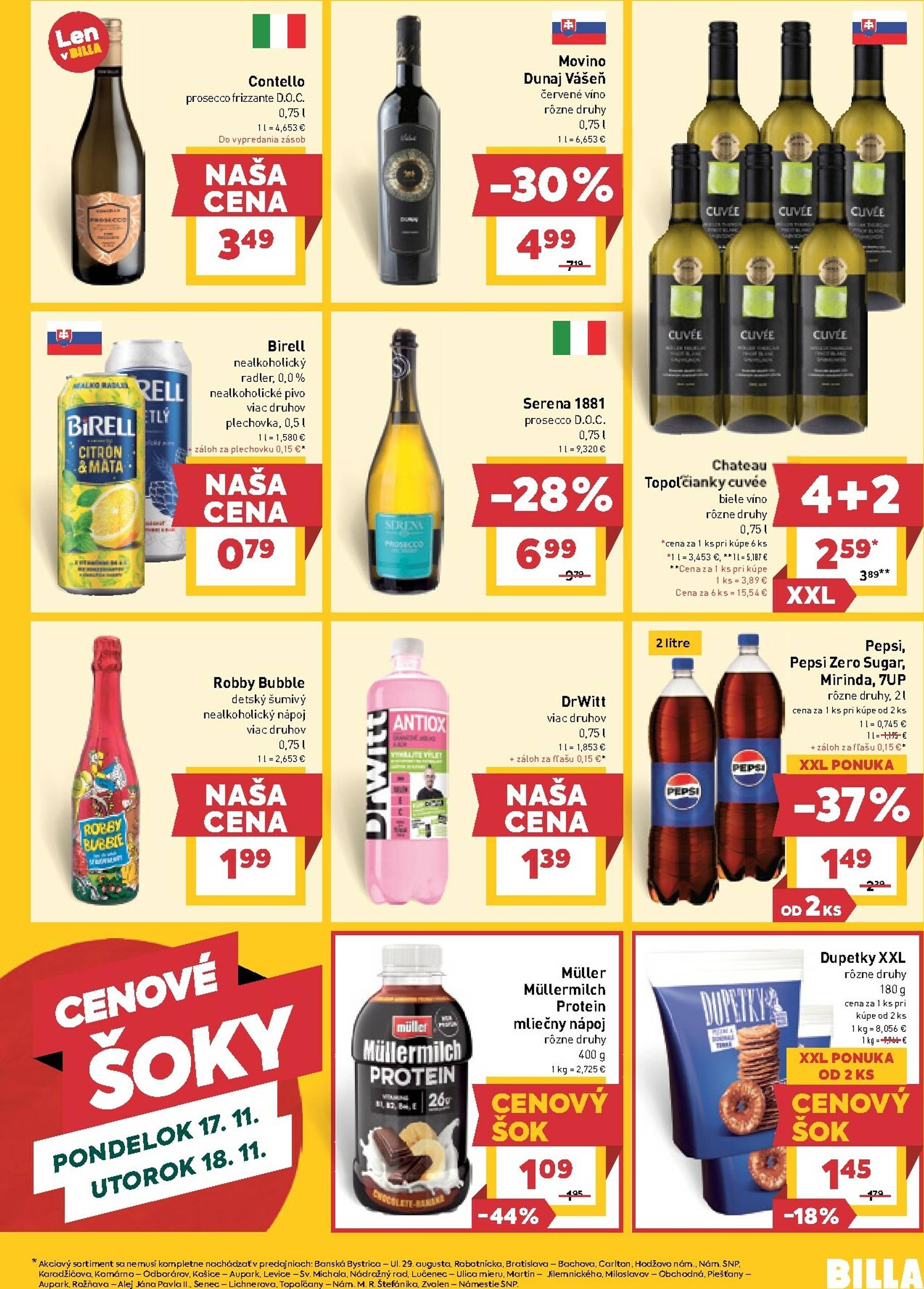 Page 17 of Aktuálny billa leták platný od stredy 12.11 do 18.11
