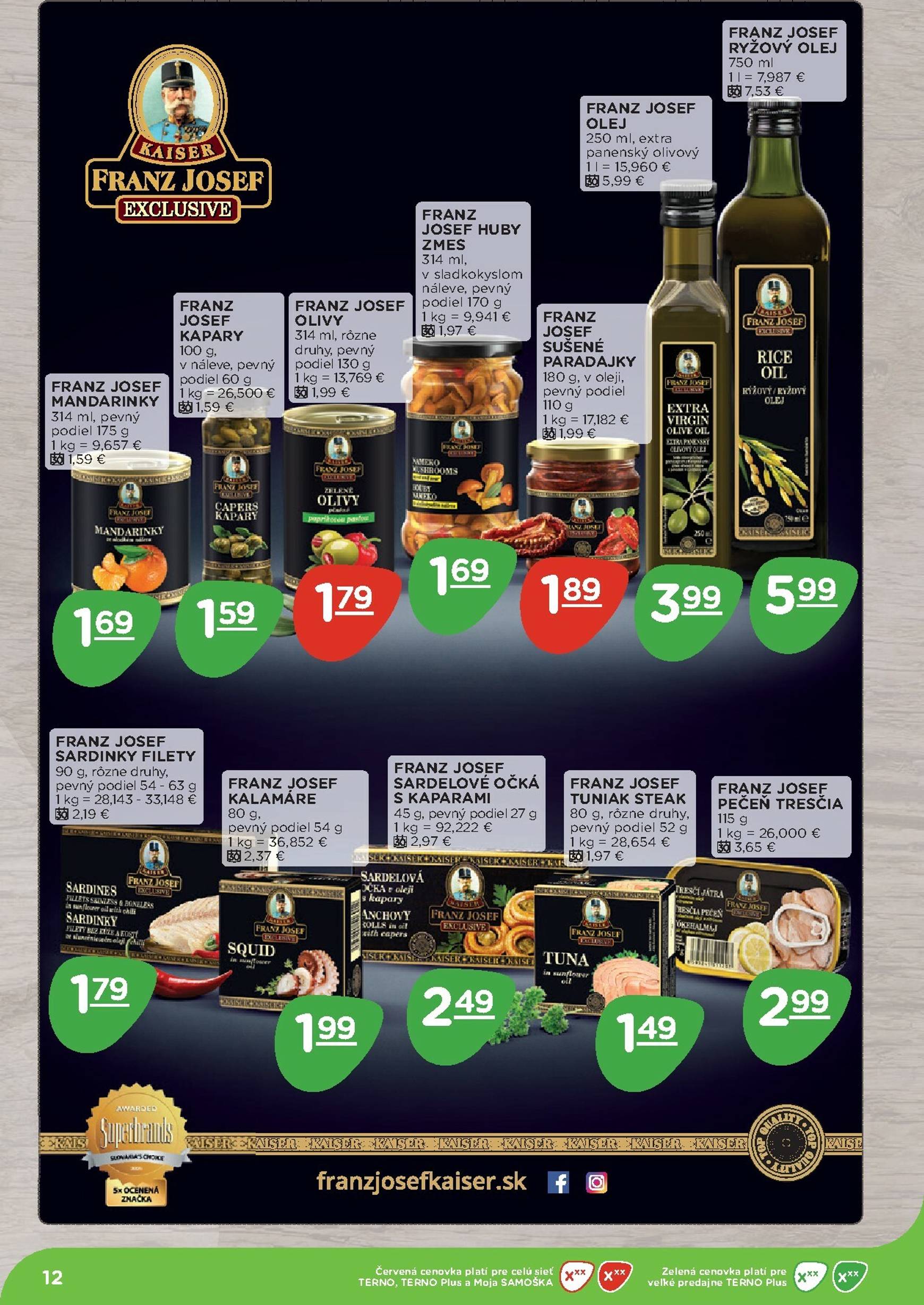 Page 12 of Aktuálny terno leták platný od pondelka 10.11 do 07.12