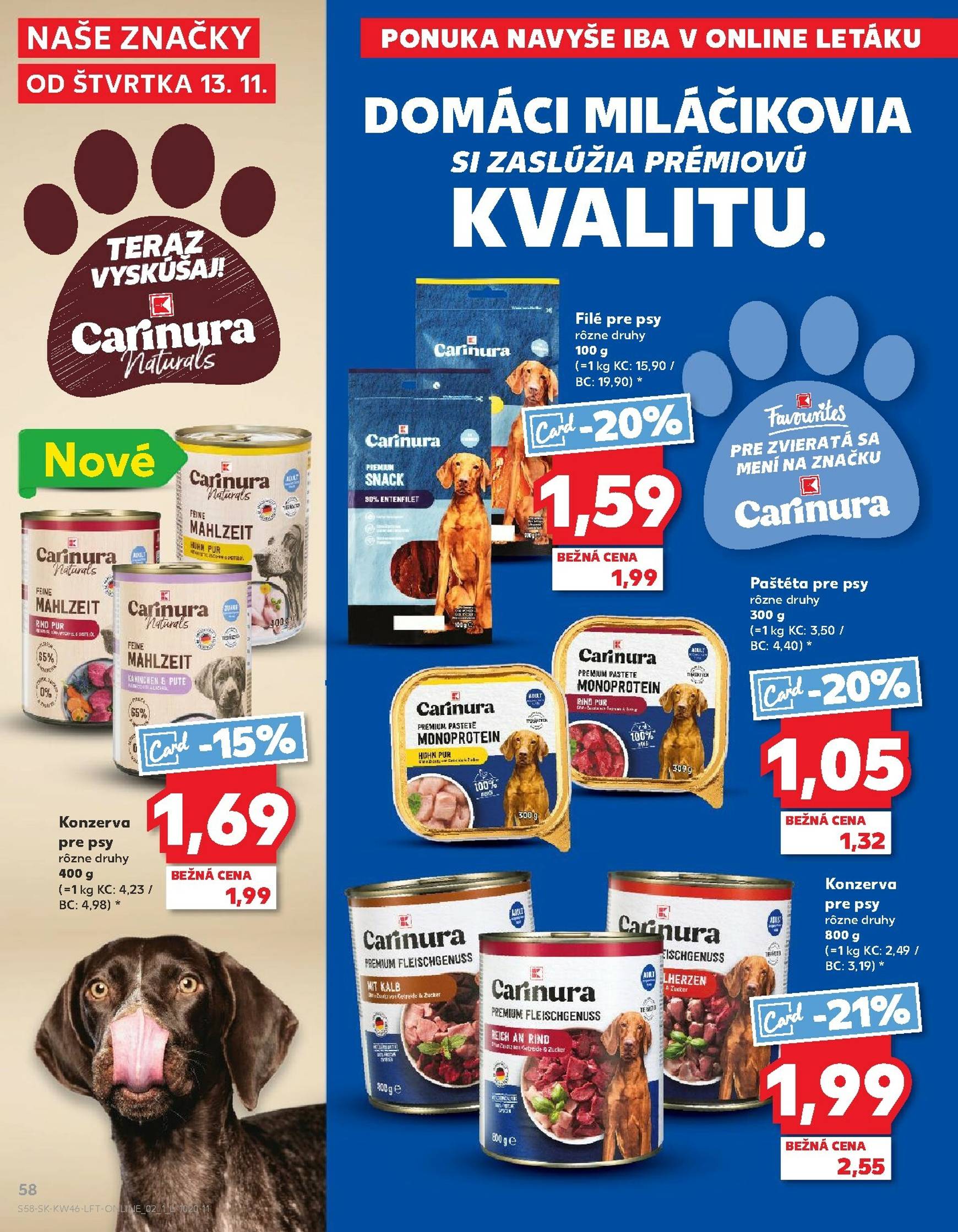 Page 58 of Aktuálny kaufland leták platný od štvrtka 13.11 do 19.11