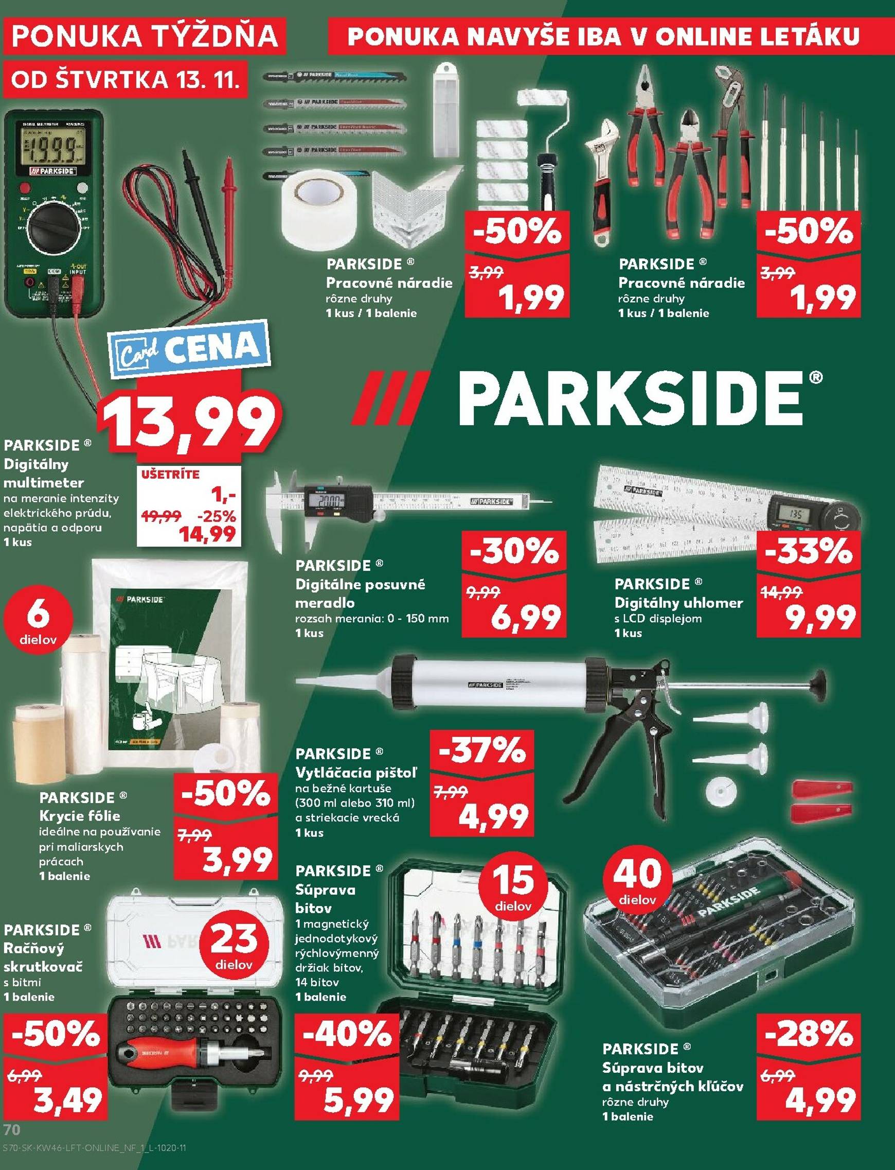 Page 70 of Aktuálny kaufland leták platný od štvrtka 13.11 do 19.11