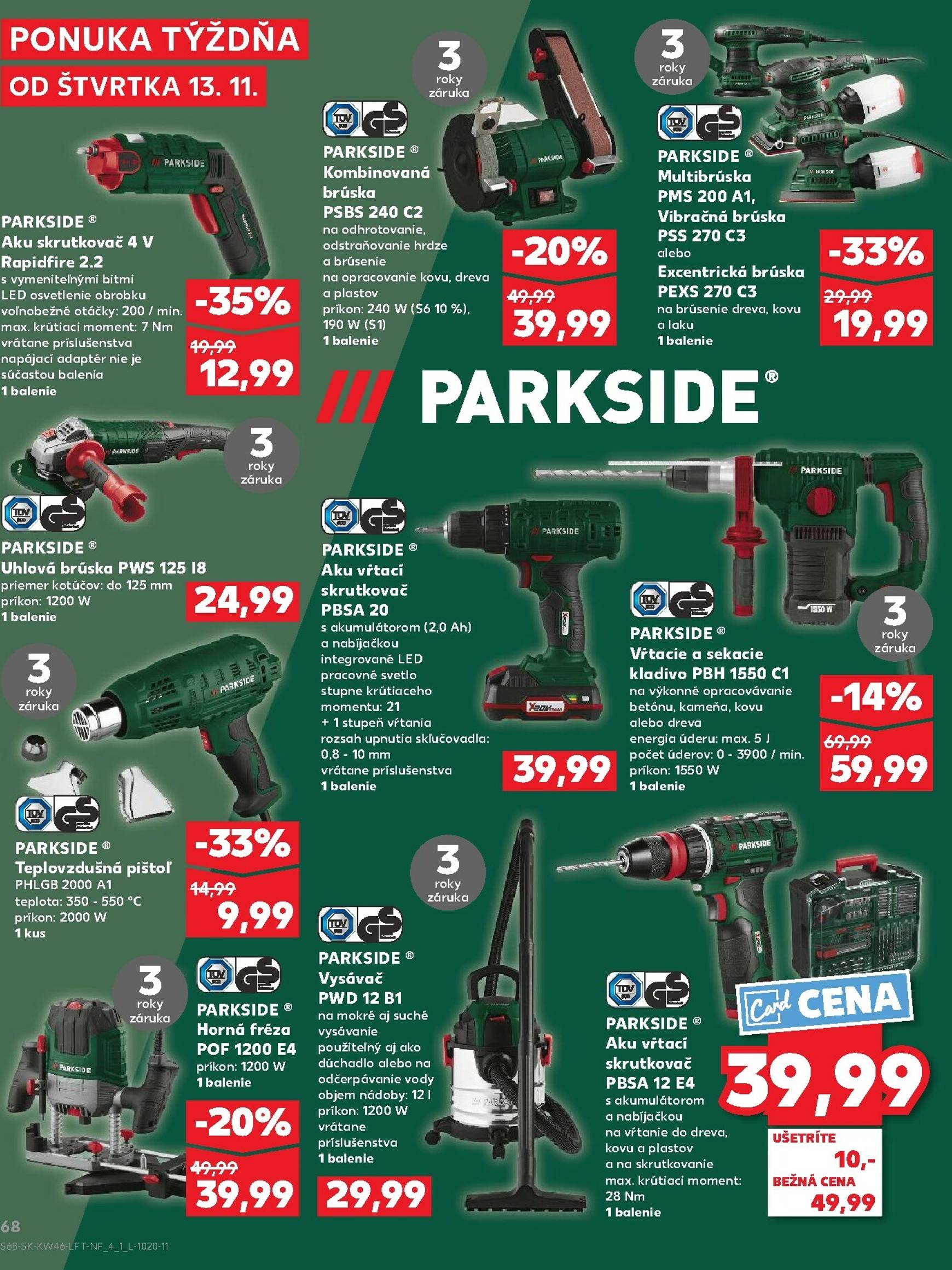 Page 68 of Aktuálny kaufland leták platný od štvrtka 13.11 do 19.11