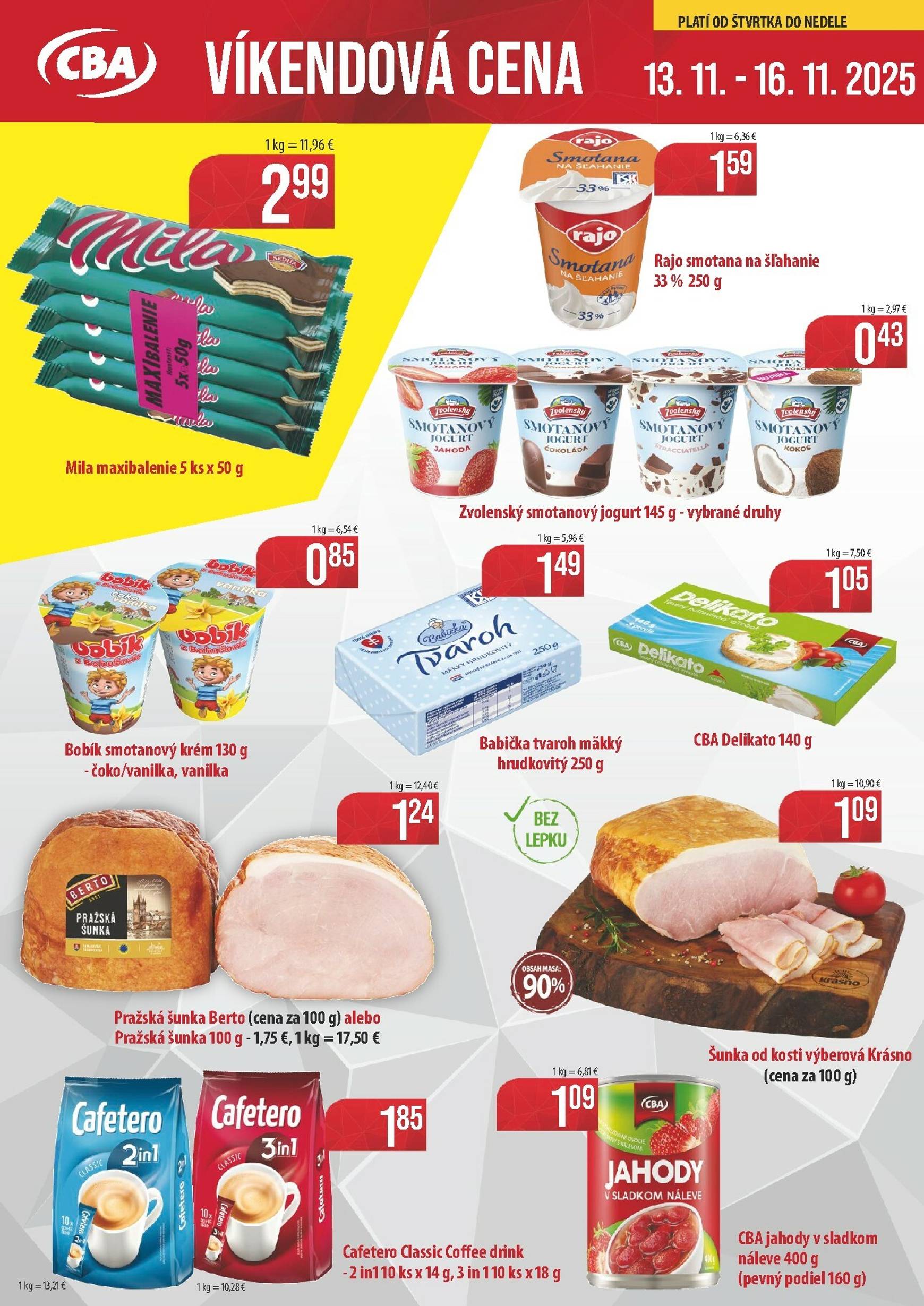 Page 1 of Aktuálny cba leták platný od štvrtka 13.11 do 16.11