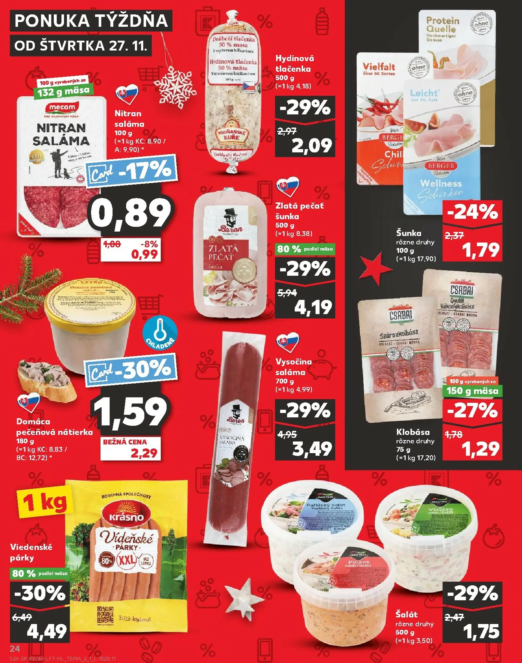 Page 24 of Aktuálny kaufland leták platný od štvrtka 27.11 do 03.12