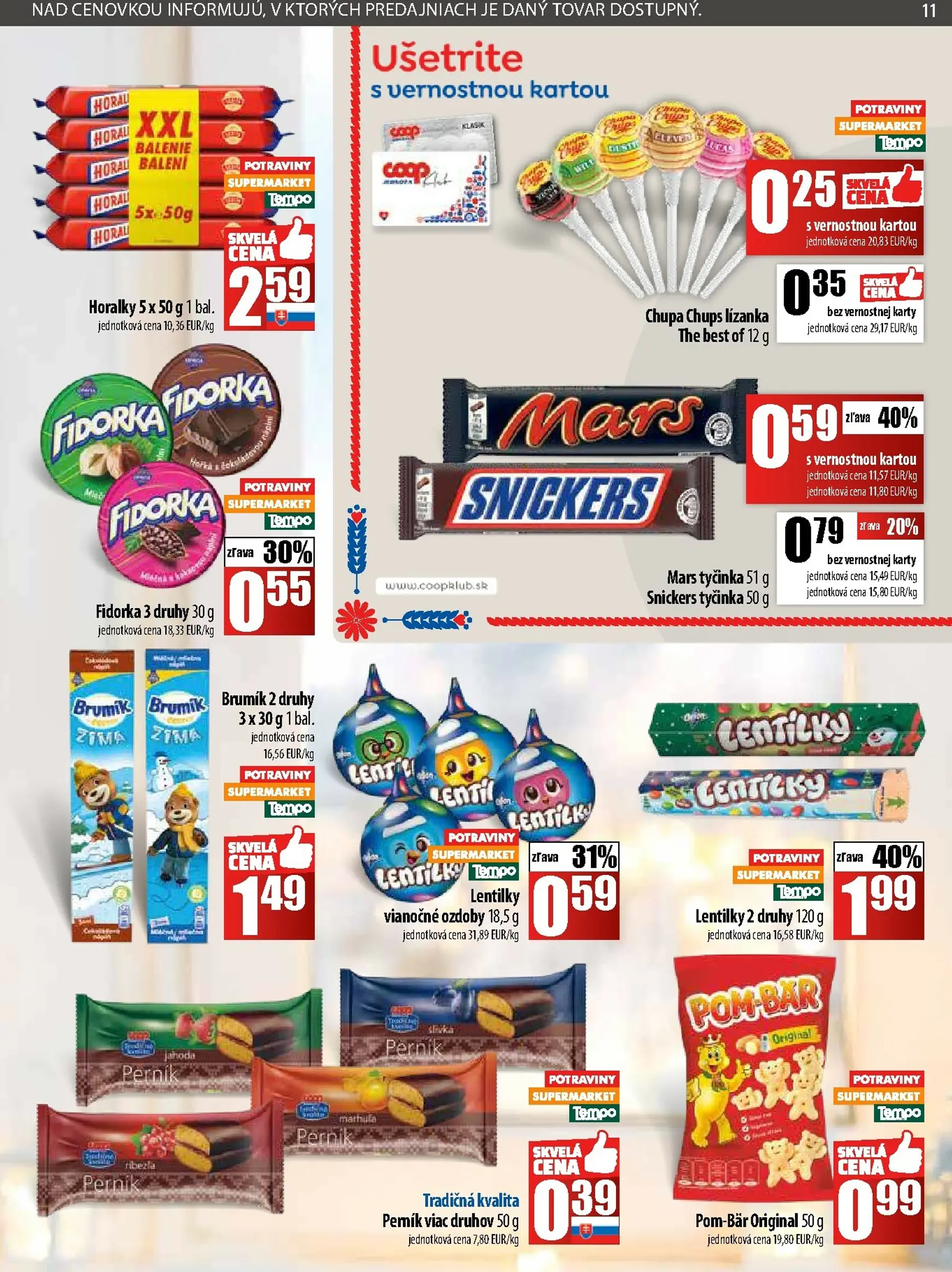 Page 11 of Aktuálny coop-jednota leták platný od štvrtka 27.11 do 03.12
