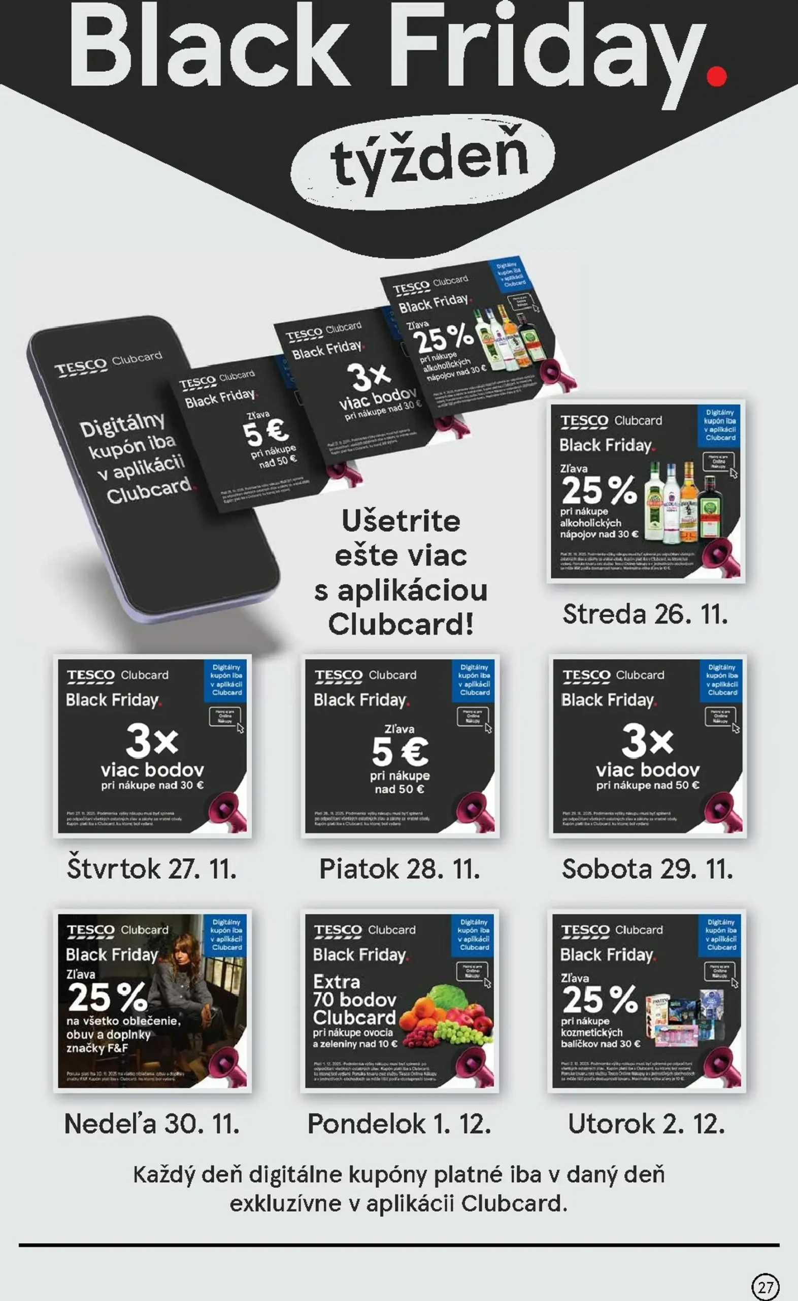 Page 27 of Aktuálny tesco leták platný od stredy 26.11 do 02.12