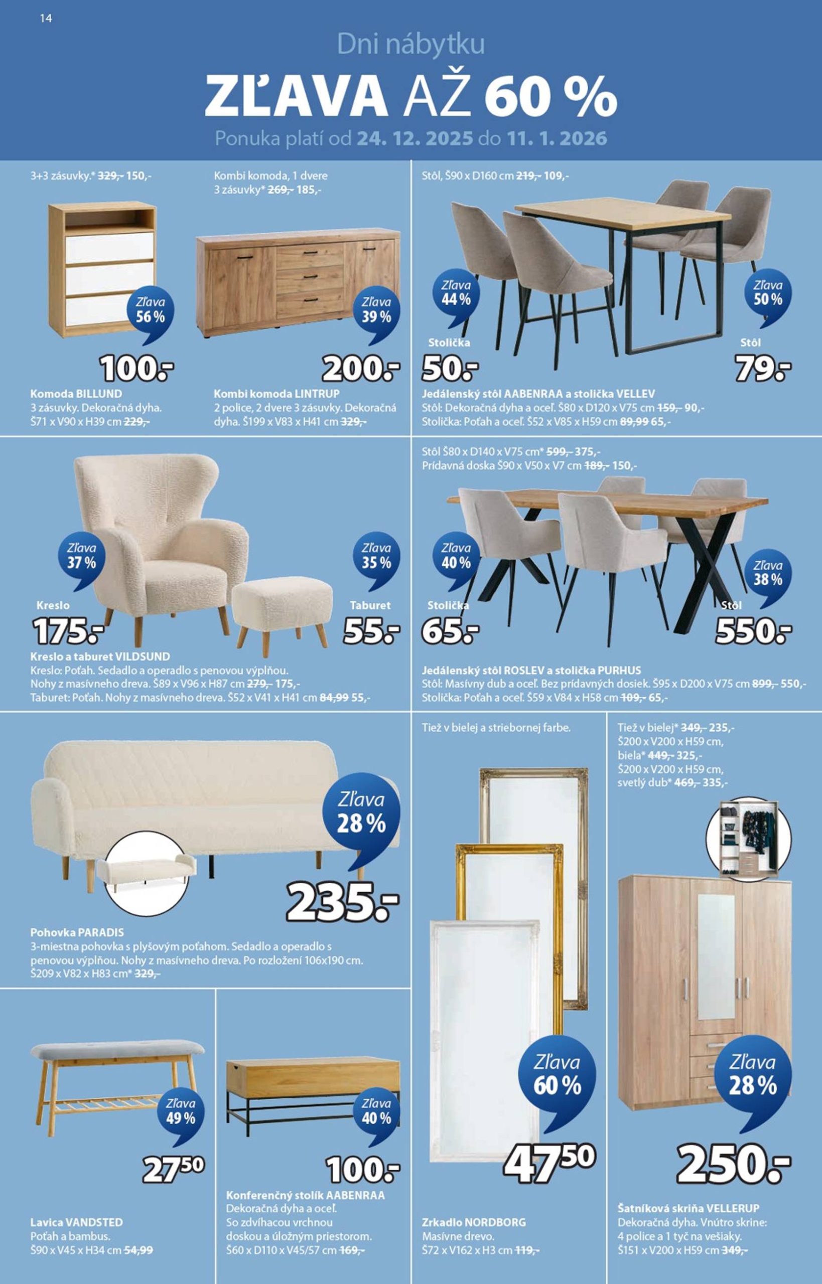 Page 14 of Aktuálny jysk leták platný od štvrtka 24.12 do 03.02