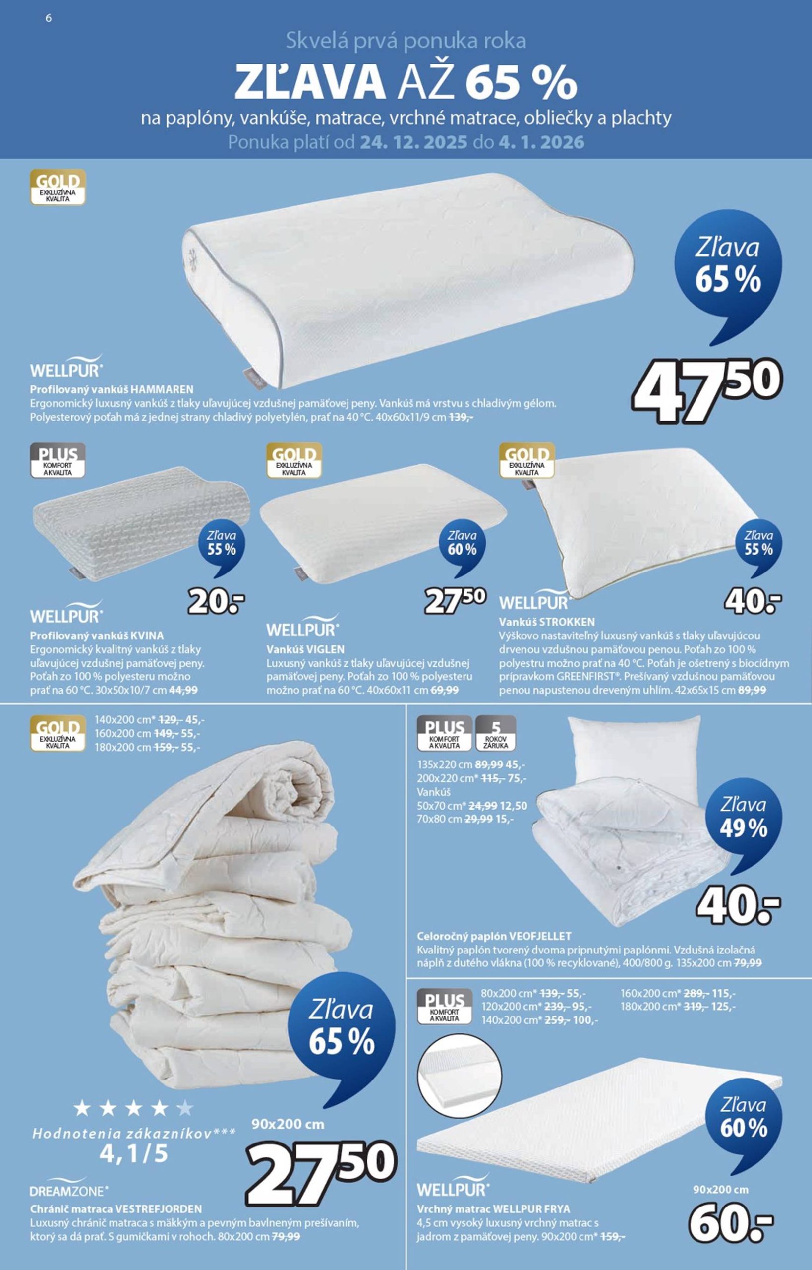 Page 6 of Aktuálny jysk leták platný od štvrtka 24.12 do 03.02