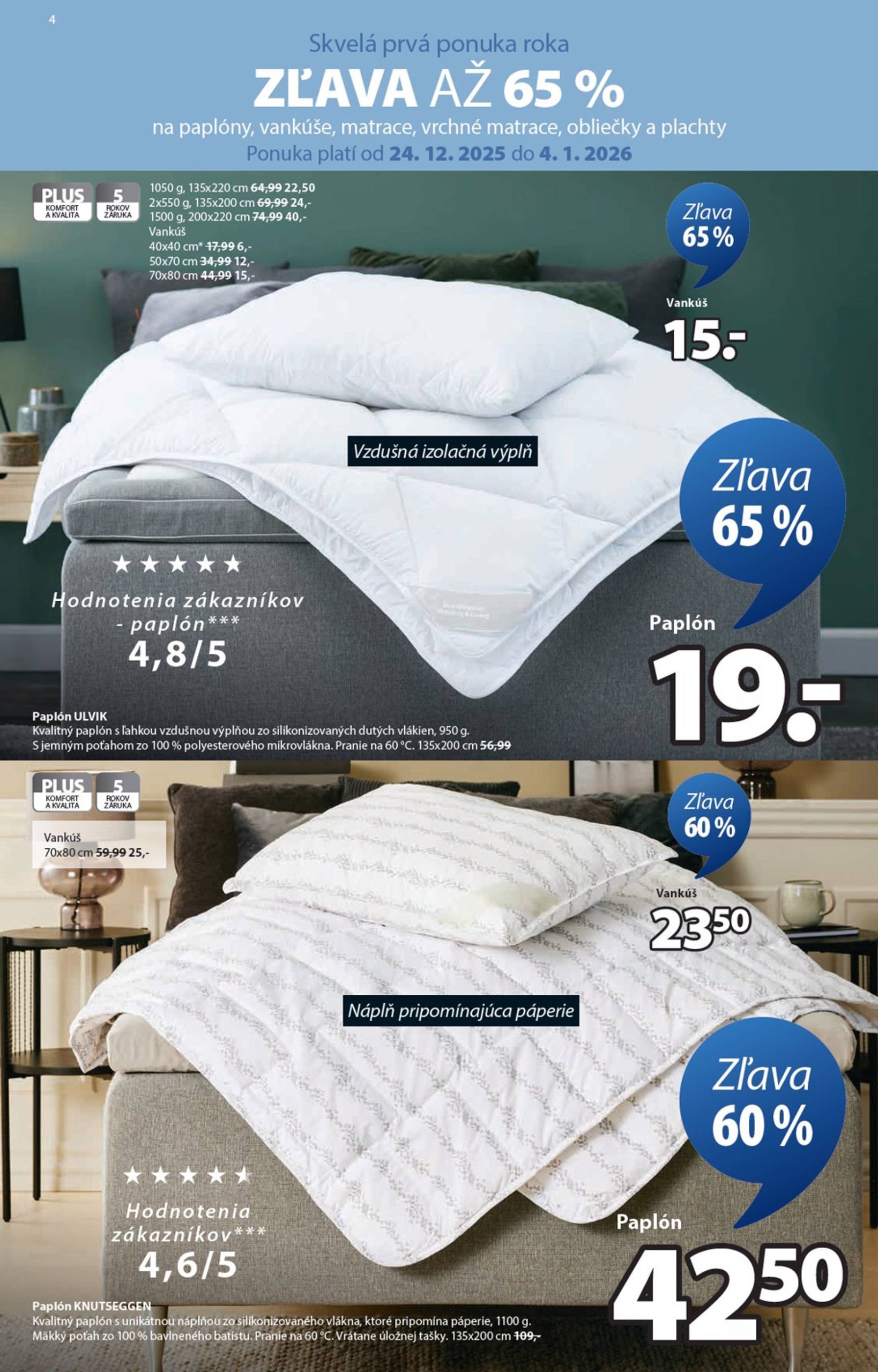 Page 4 of Aktuálny jysk leták platný od štvrtka 24.12 do 03.02