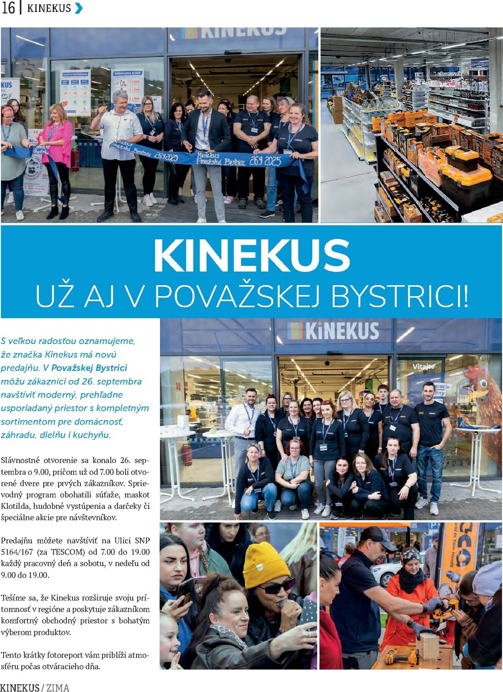 Page 16 of Aktuálny kinekus leták platný od utorka 01.12 do 21.03