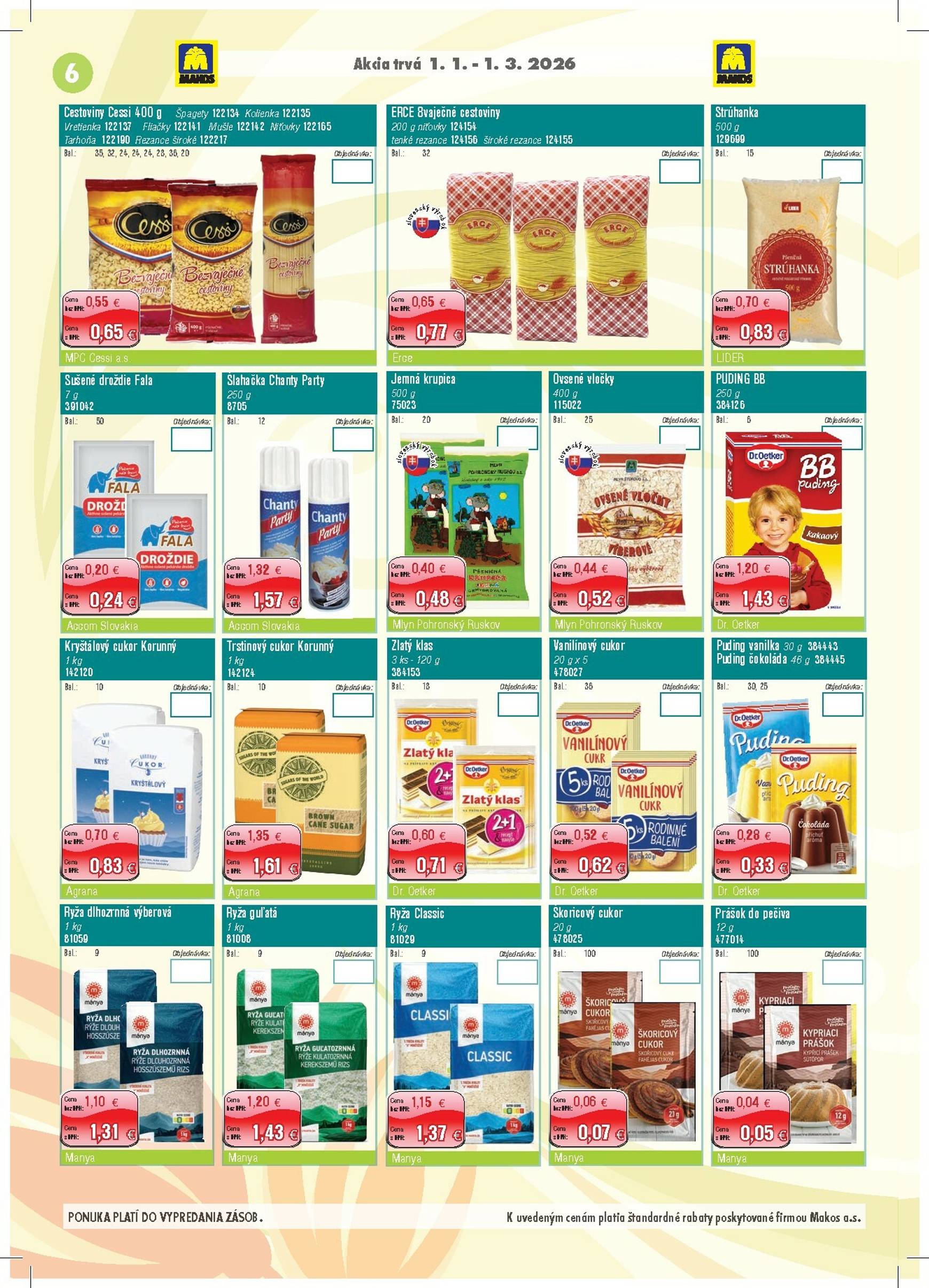 Page 6 of Aktuálny makos leták platný od štvrtka 01.01 do 01.03