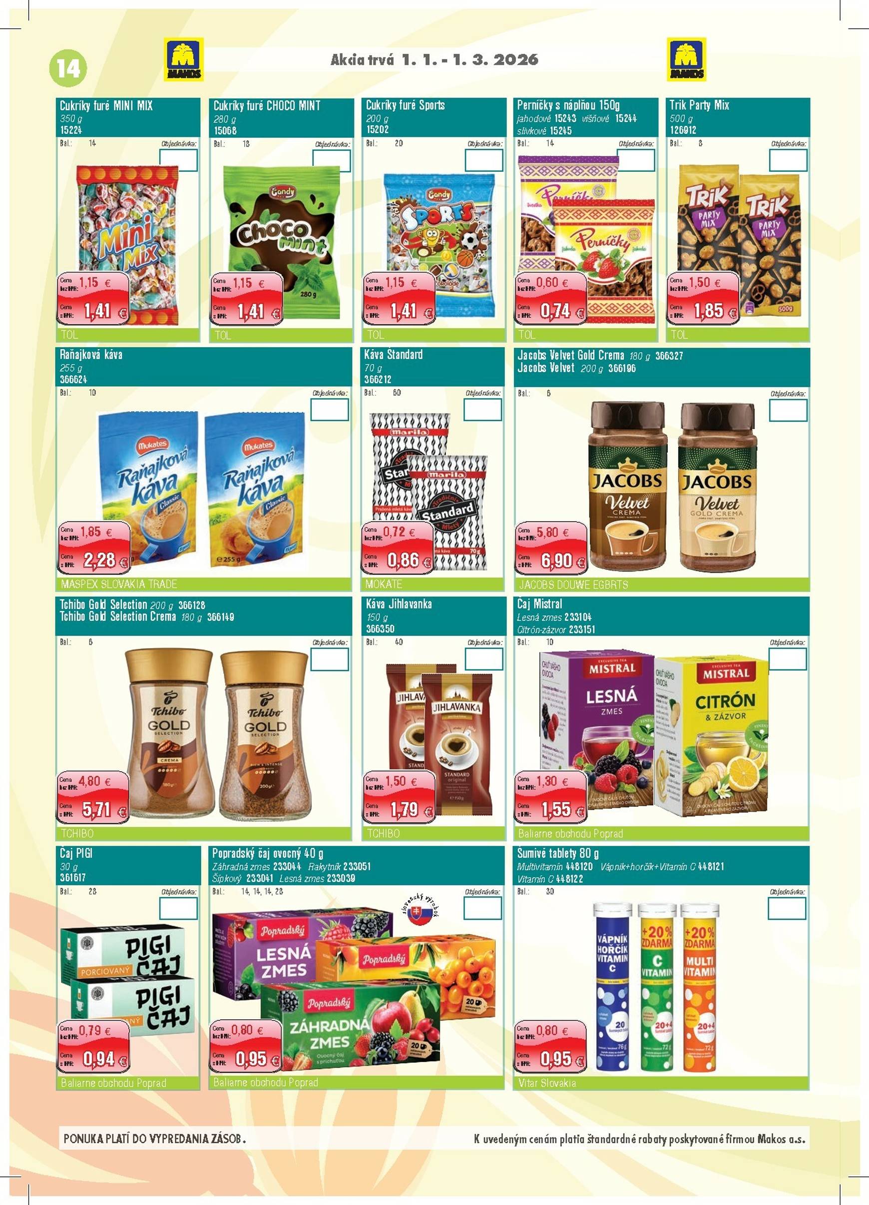 Page 14 of Aktuálny makos leták platný od štvrtka 01.01 do 01.03