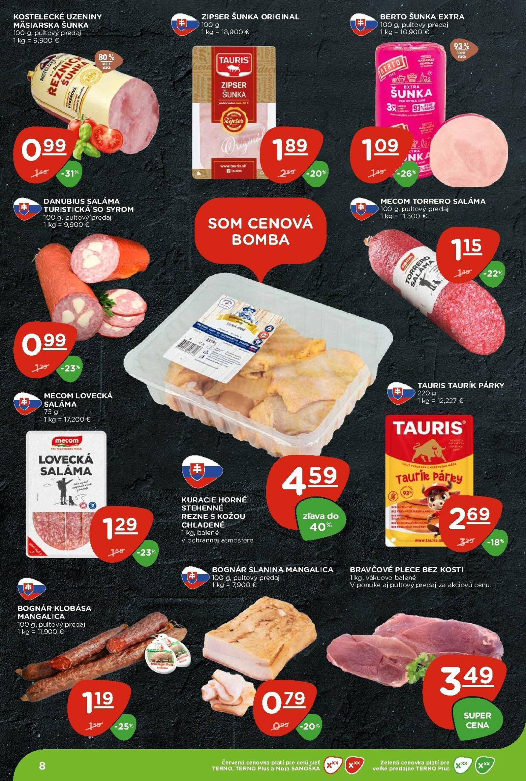 Page 8 of Aktuálny terno leták platný od štvrtka 22.01 do 28.01