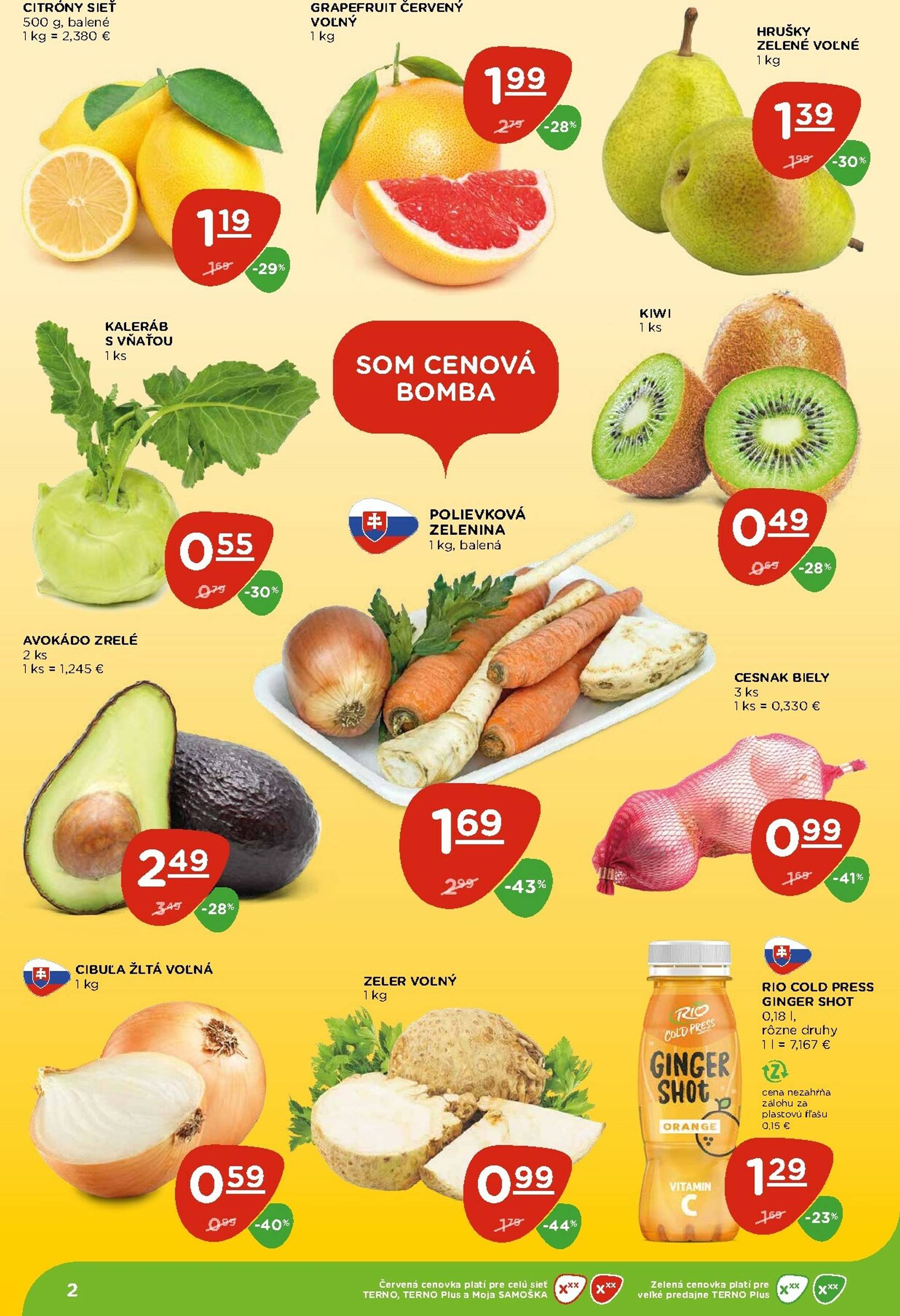 Page 2 of Aktuálny terno leták platný od štvrtka 22.01 do 28.01