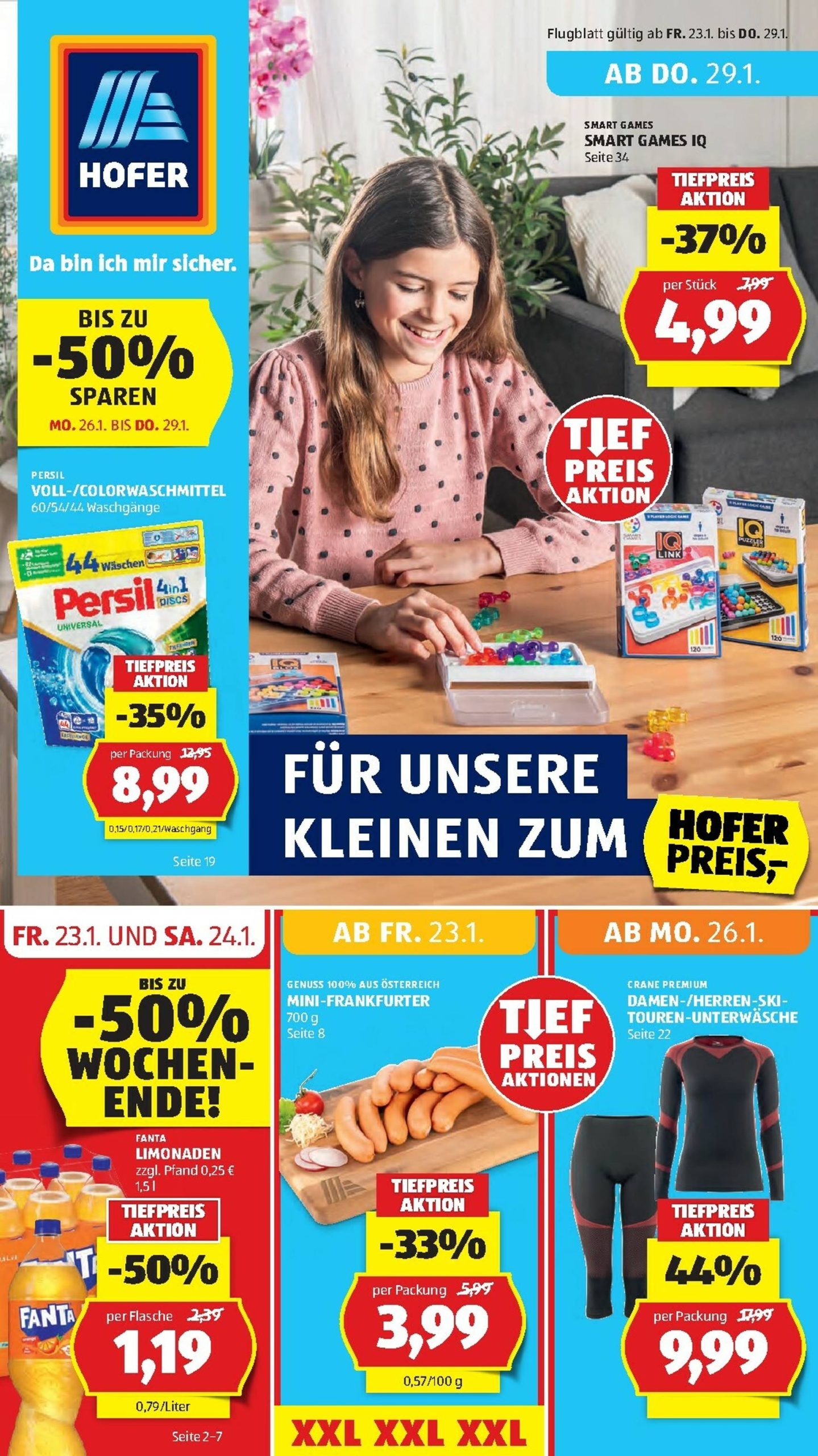 Page 1 of Aktuálny hofer-rakusko leták platný od piatka 23.01 do 29.01