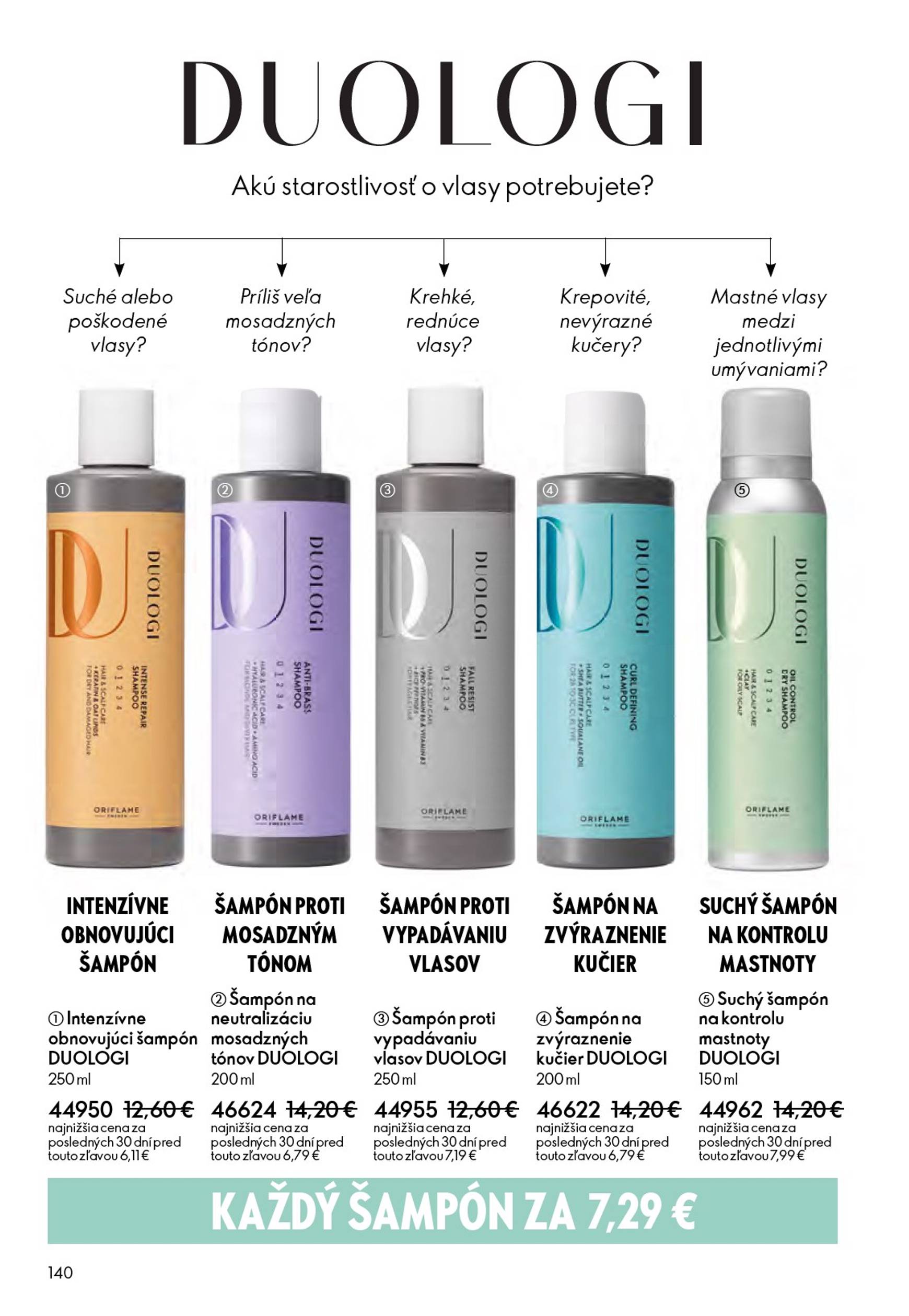 Page 140 of Aktuálny oriflame leták platný od stredy 21.01 do 10.02